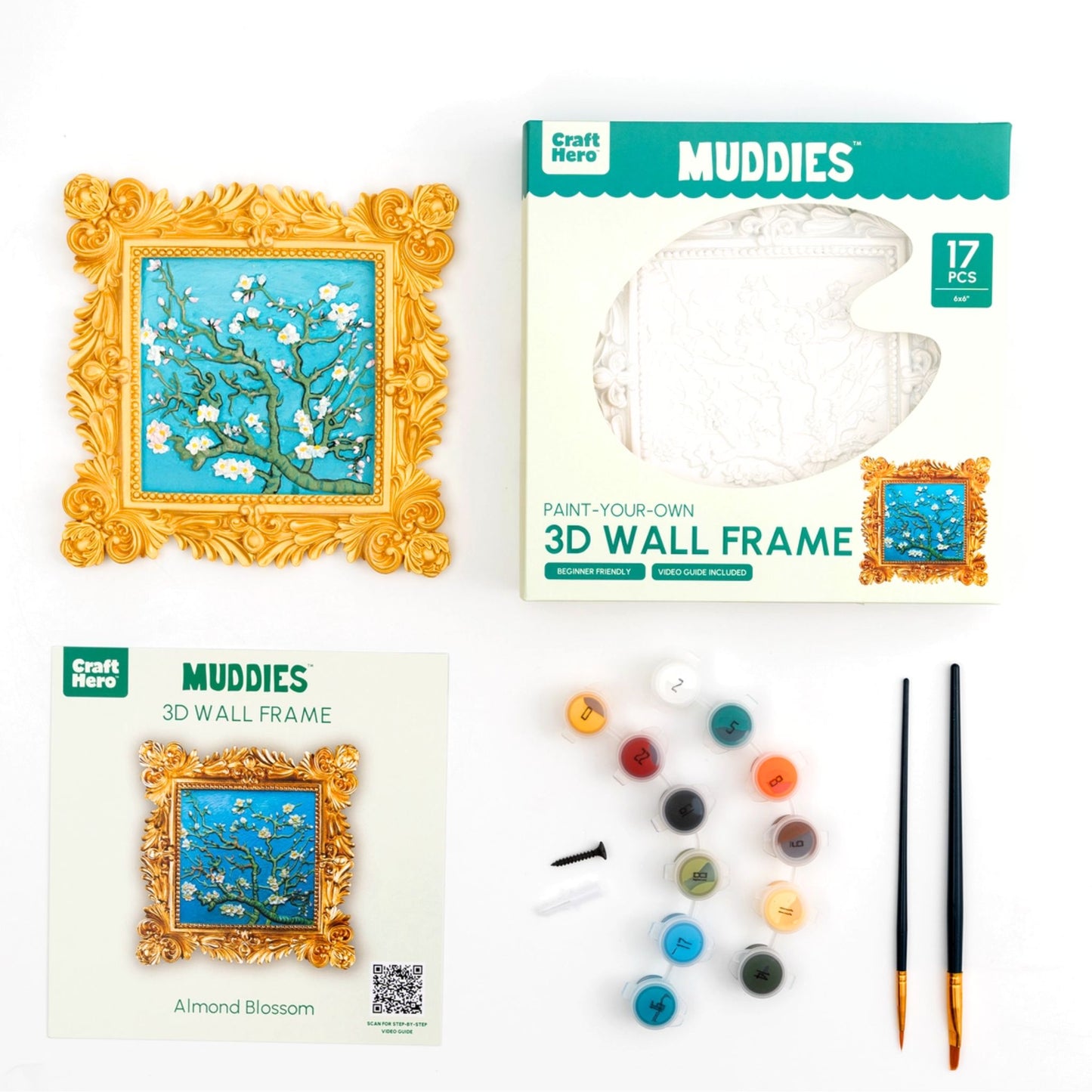 3D Painting Activity Set Van Gogh Almond Blossoms