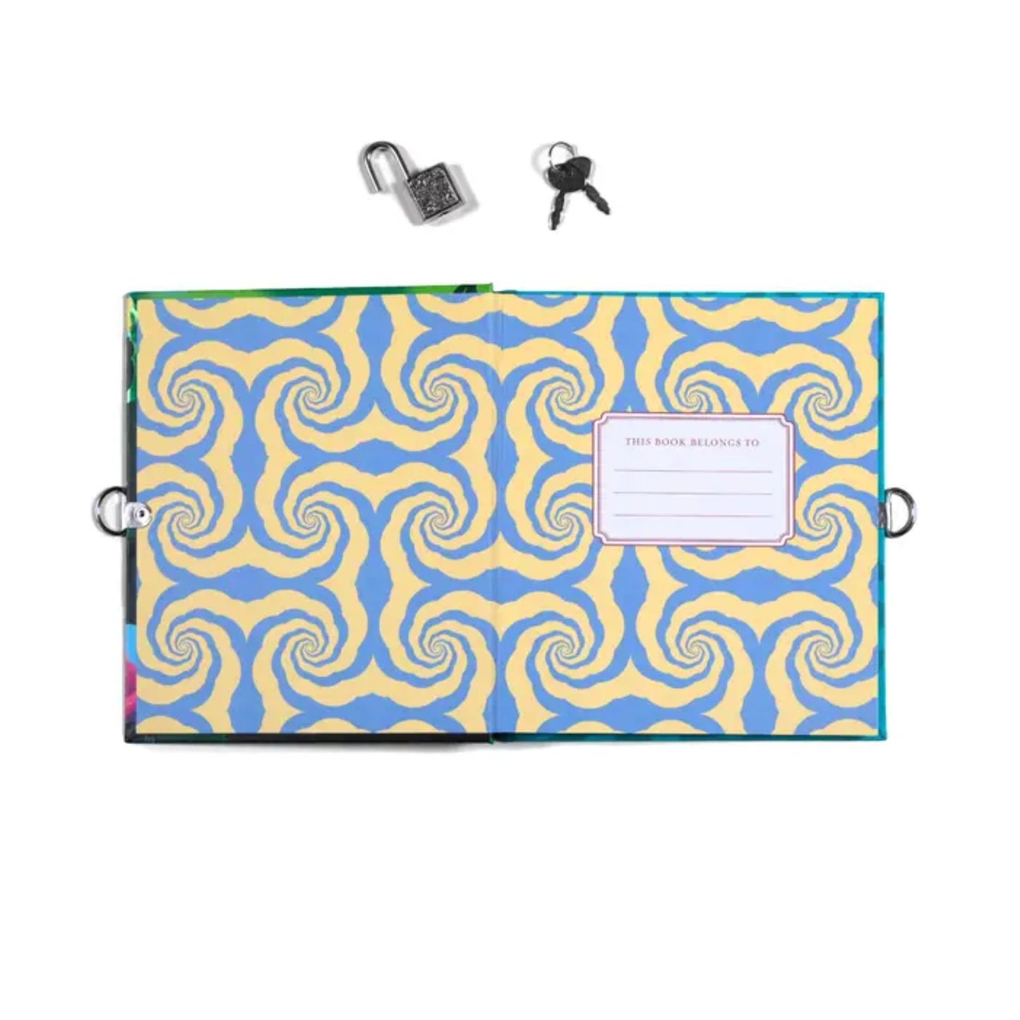 Axolotl Lined Diary with key and lock