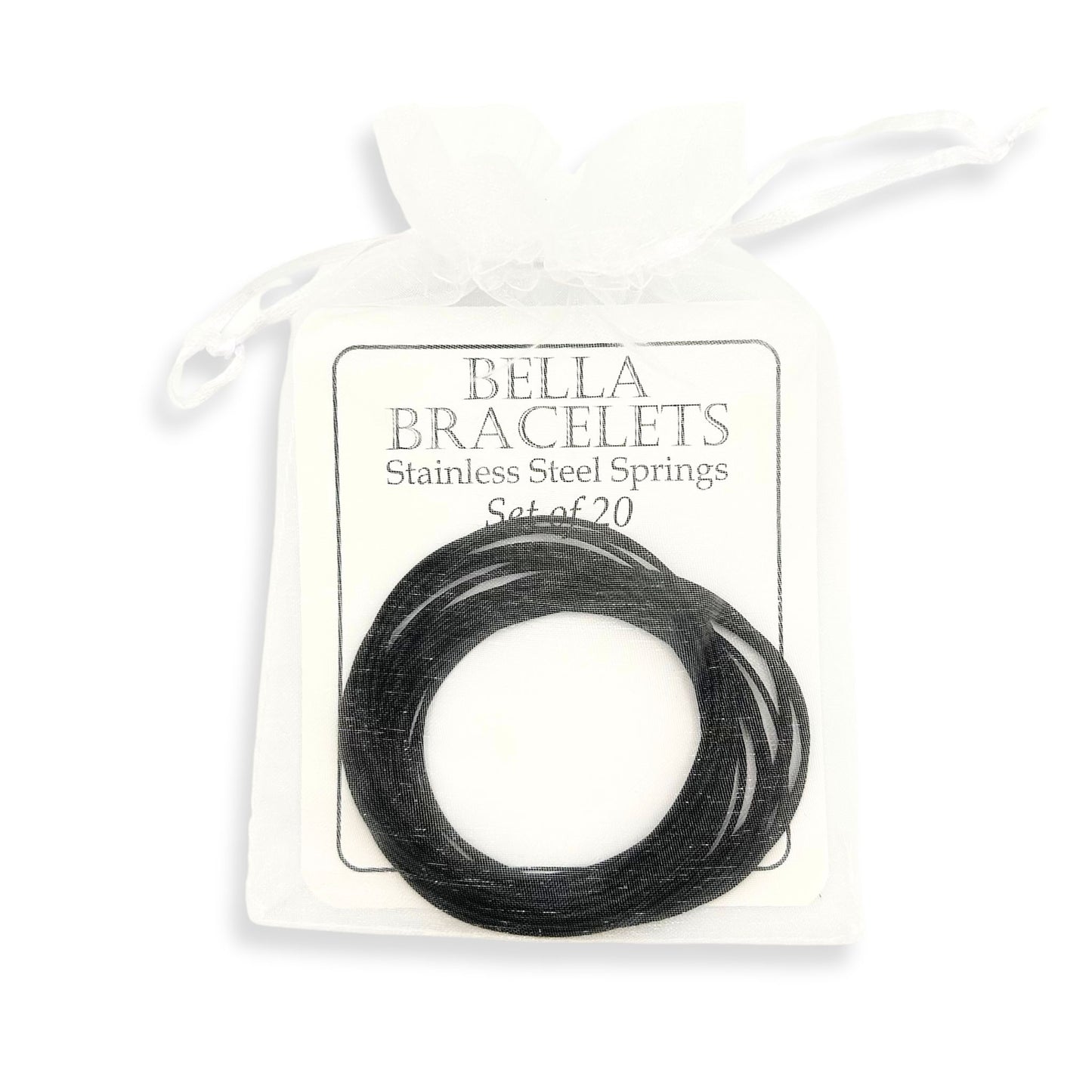Bella Black Bracelets Set of 20