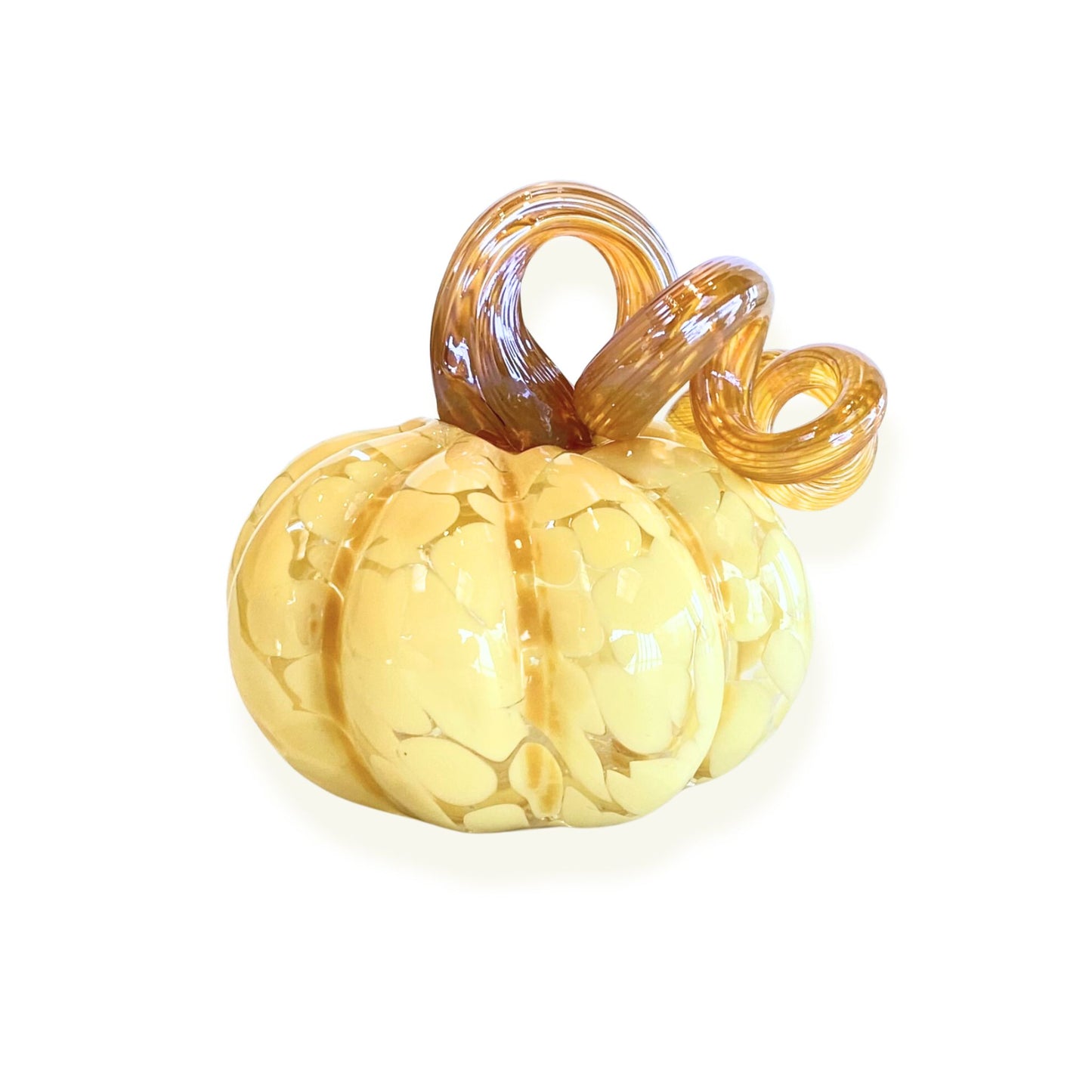 Butter Pecan Glass Pumpkin