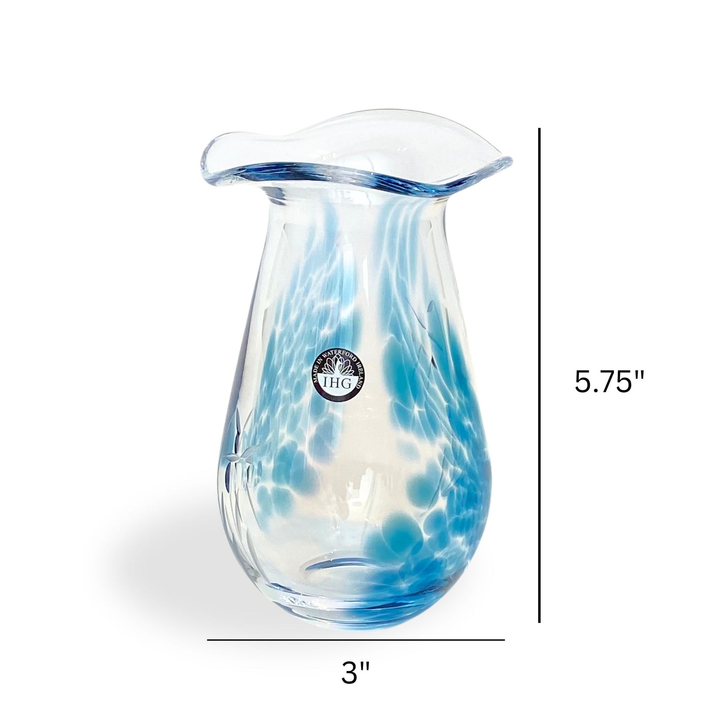 Celtic Meadow Posy Vase with Measurements