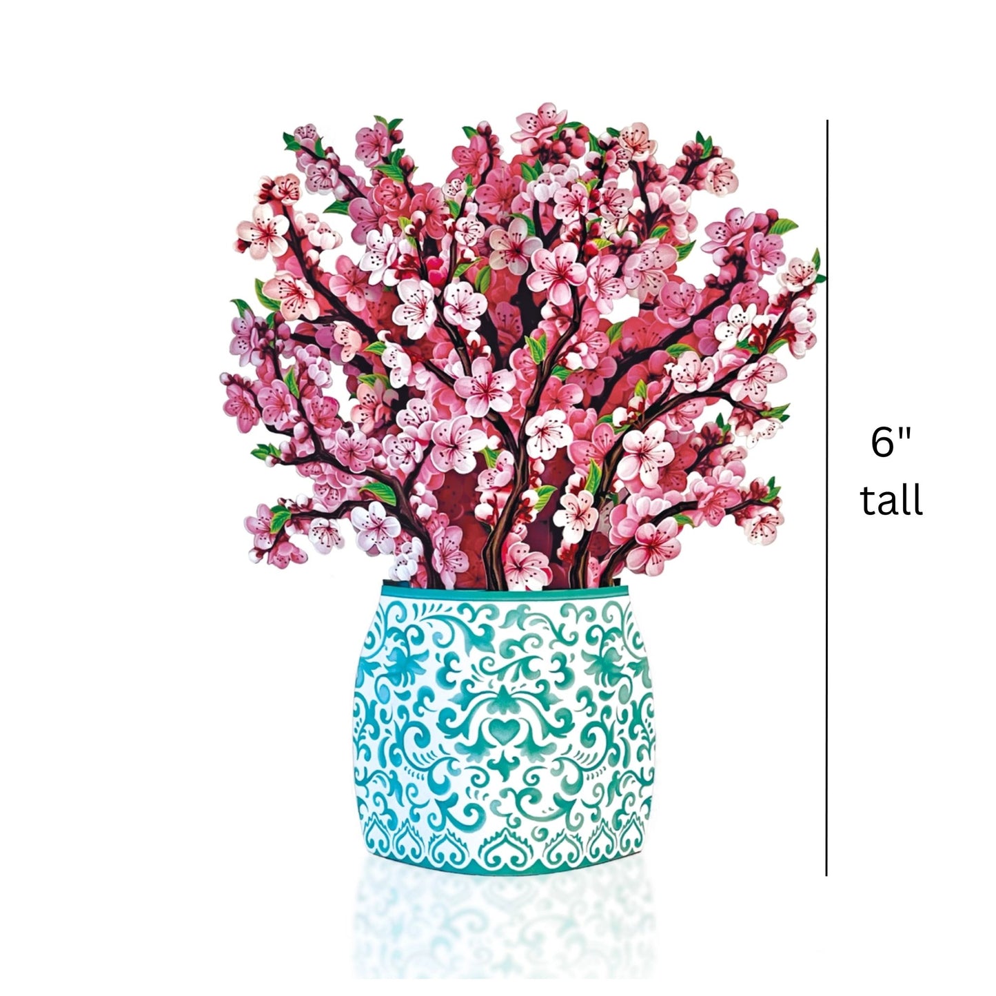 Cherry Blossoms Paper Bouquet Card