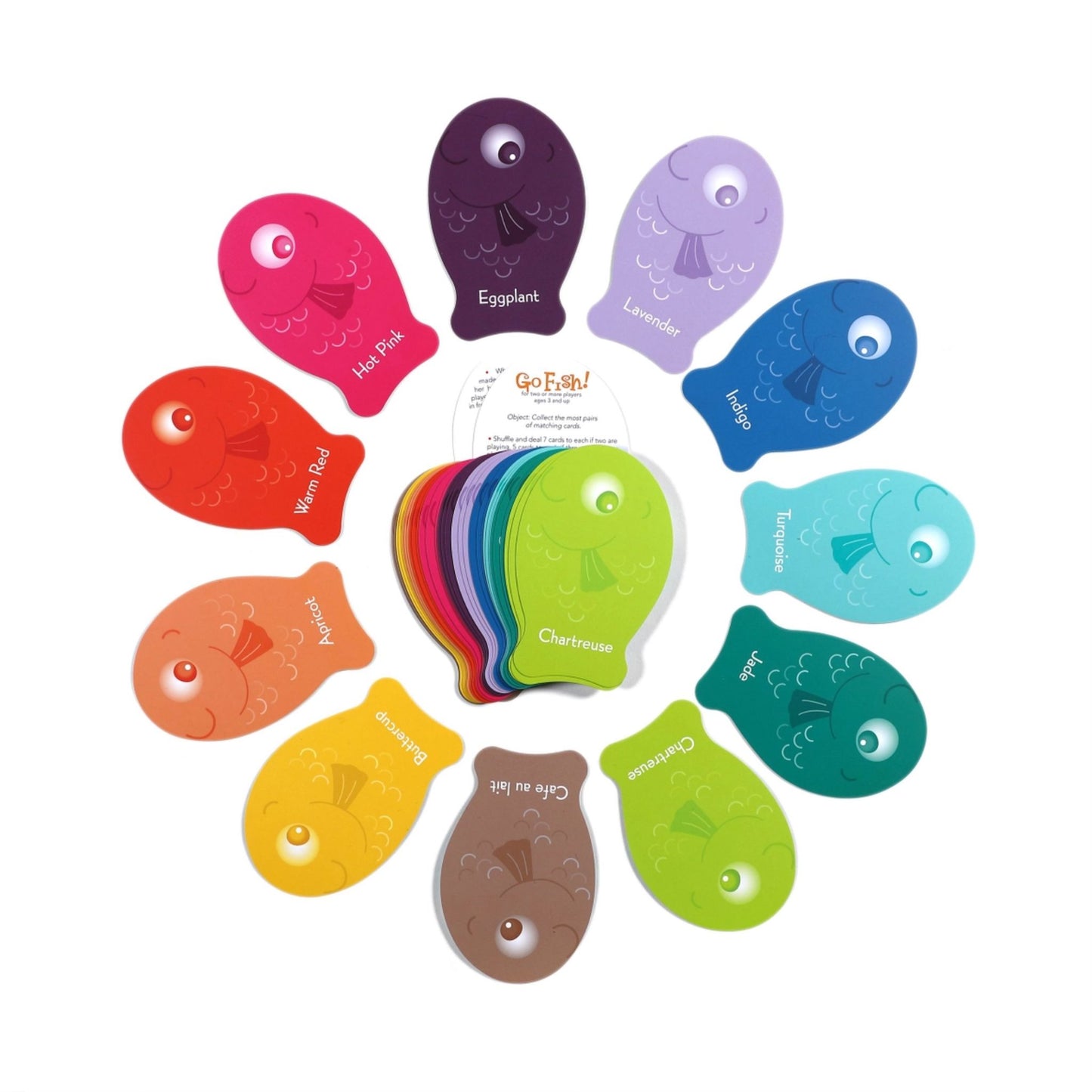 colorful and bright Go Fish Game for kids