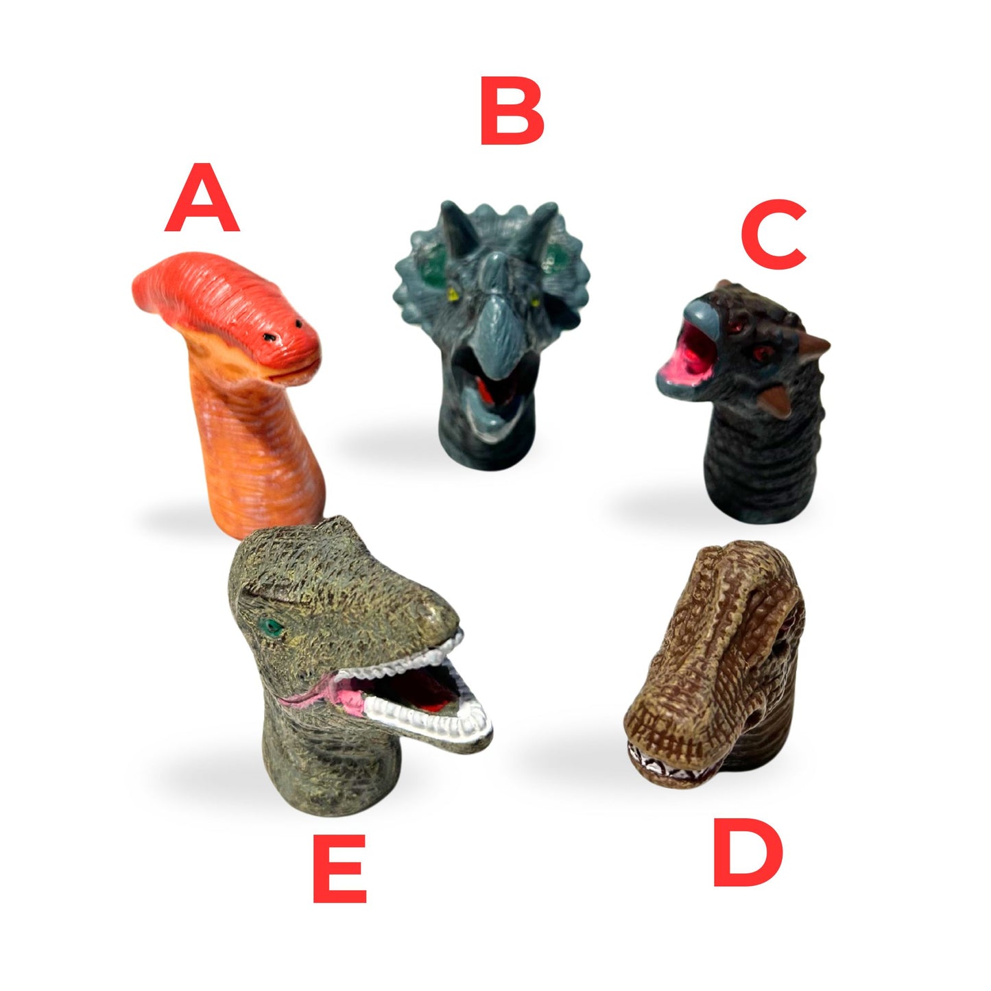 Dinosaur Plastic Finger Puppets