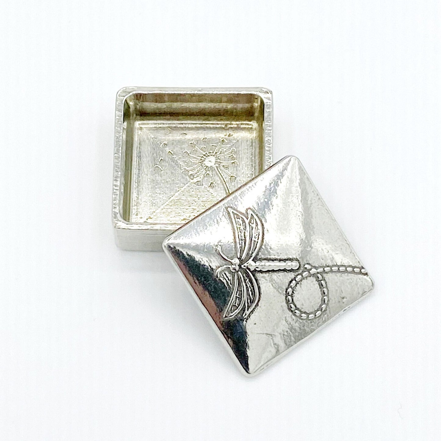 pewter dragonfly box