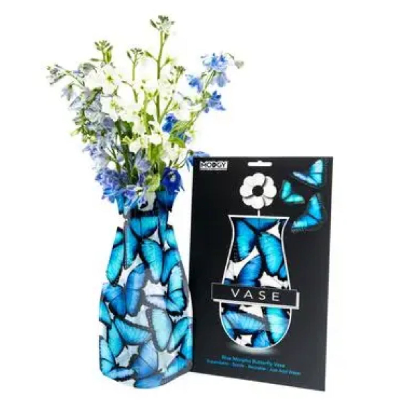Expandable Vase - Blue Morpho Butterfly