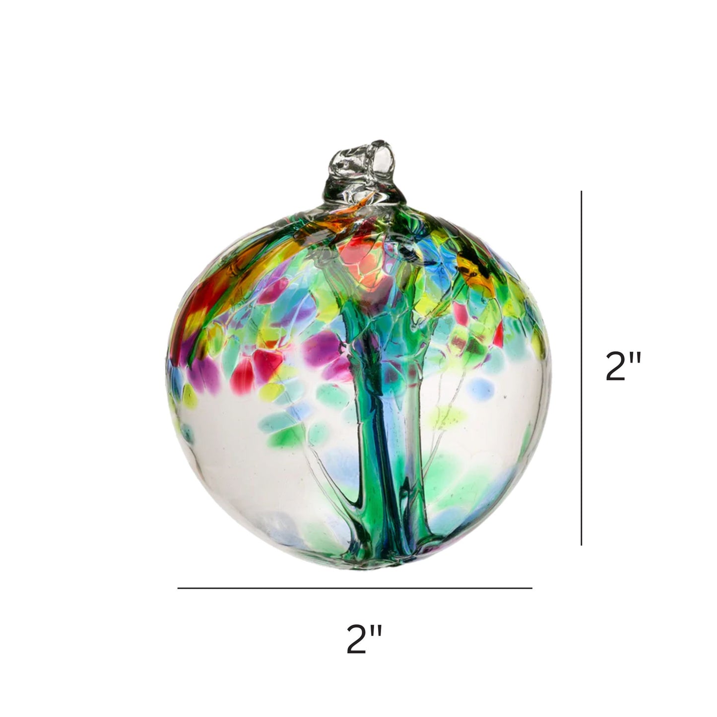 Family Ornament kitras 2 inch blown glass