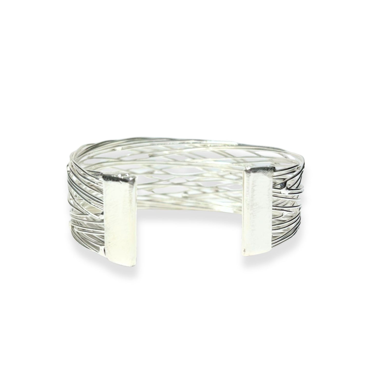 Flight of Silver Wrapped Bracelet Nest
