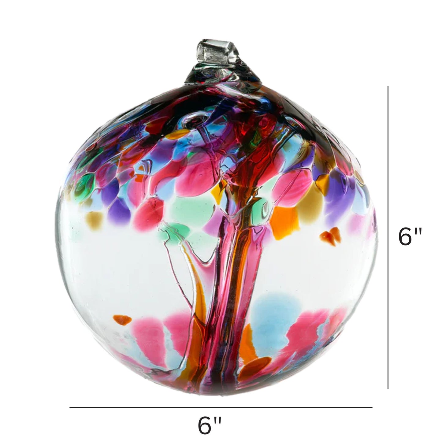 Friendship Colorful 6 inches big Orb kitras glass art