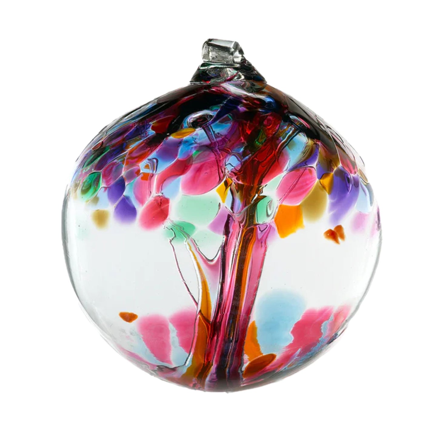 Friendship Handblown orb 6 inches kitras glass art