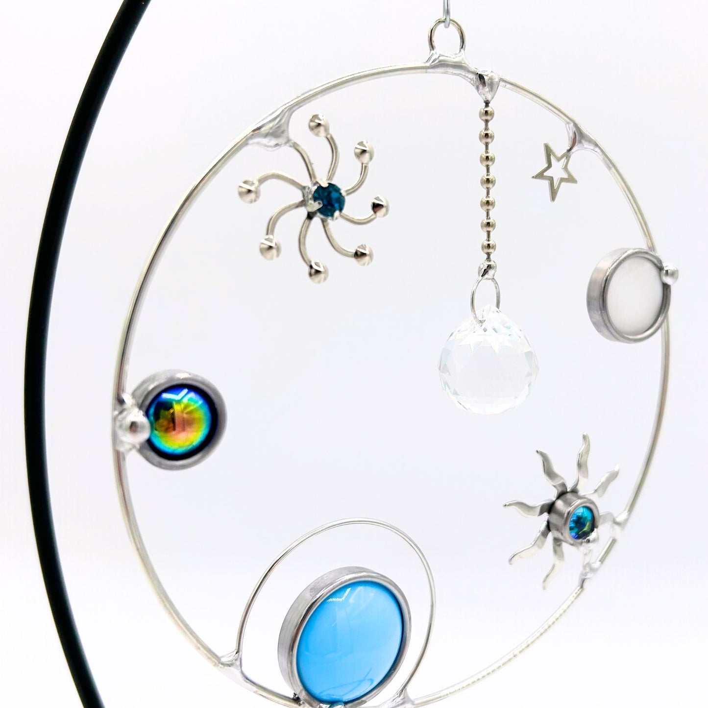 Galaxy Circle with Crystal