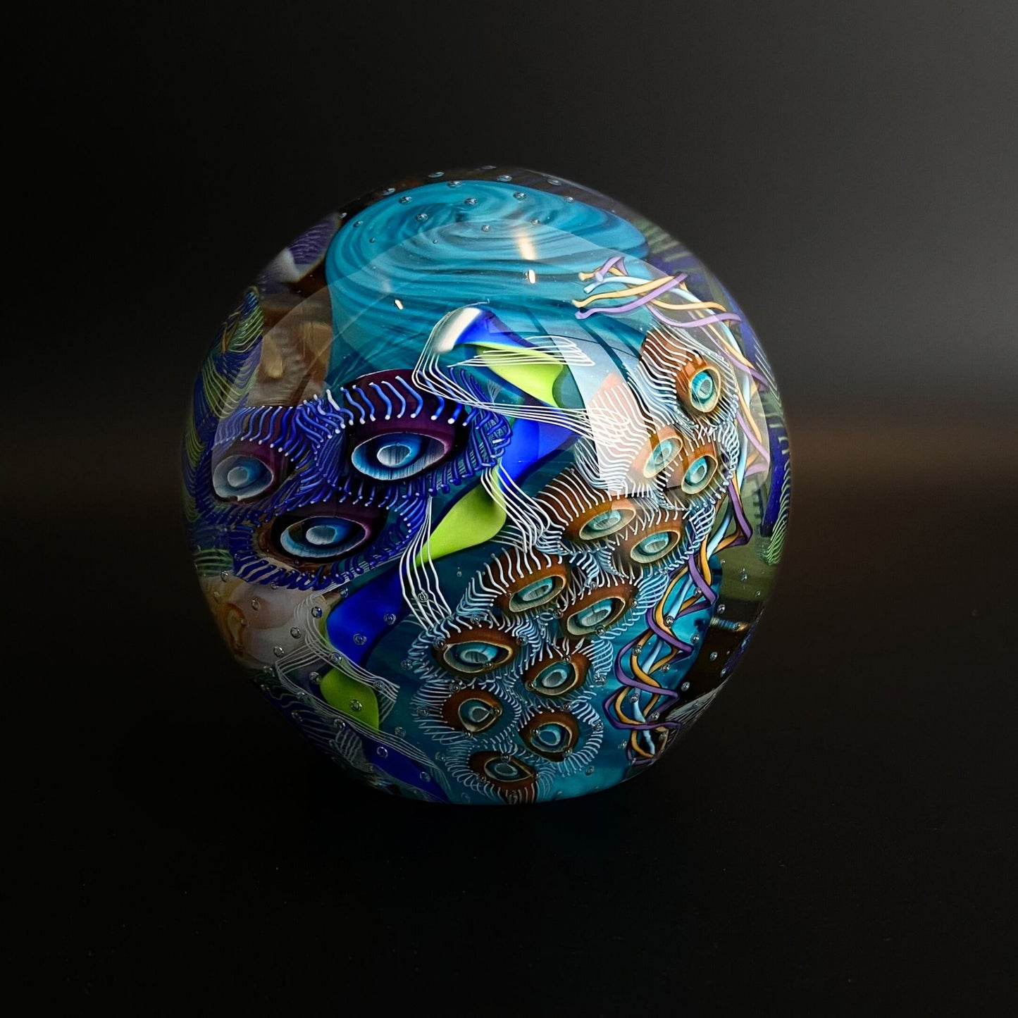 Garrelts Glass Seascape Paperweight