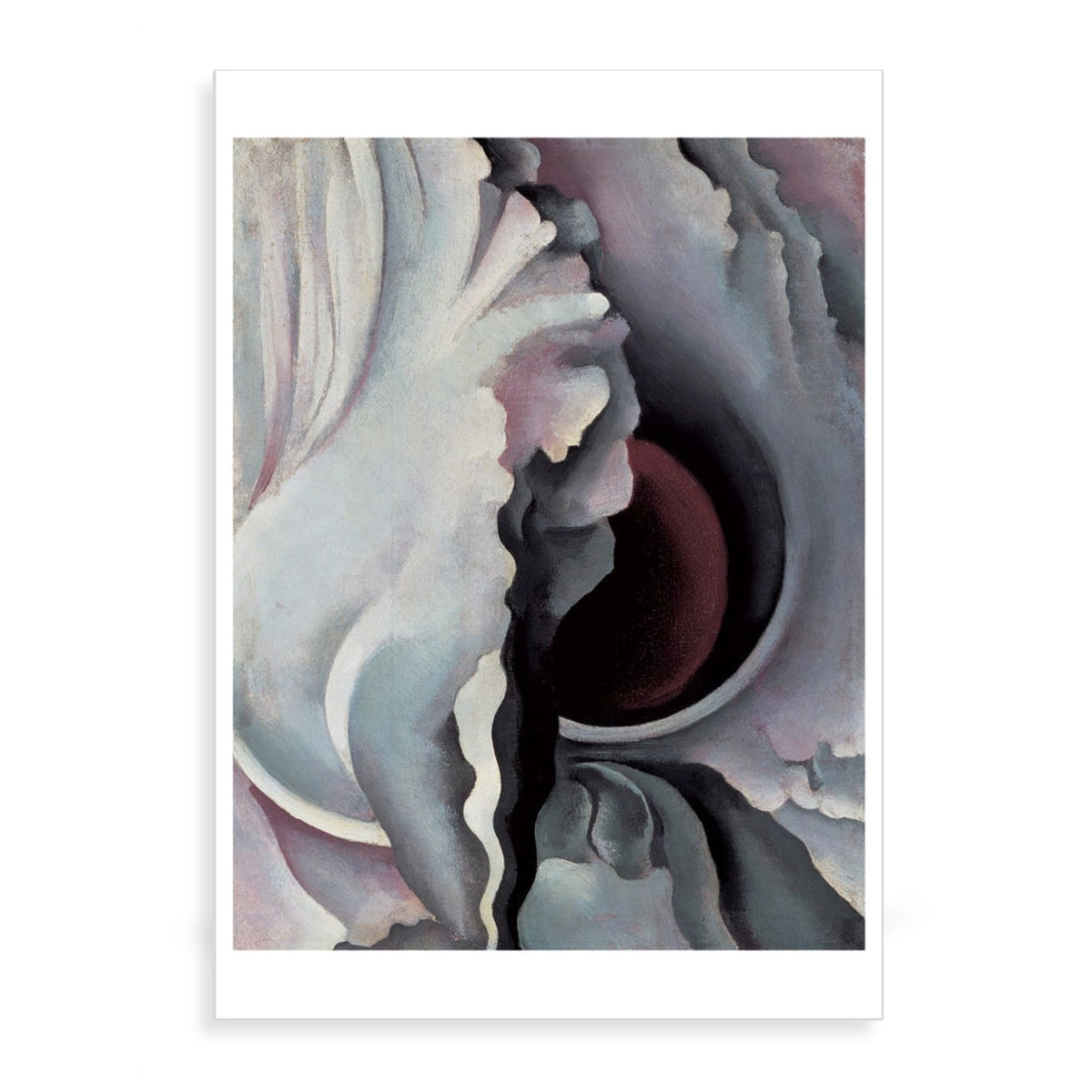 Georgi O'Keeffe Abstract Flower Notecards -
The Black Iris