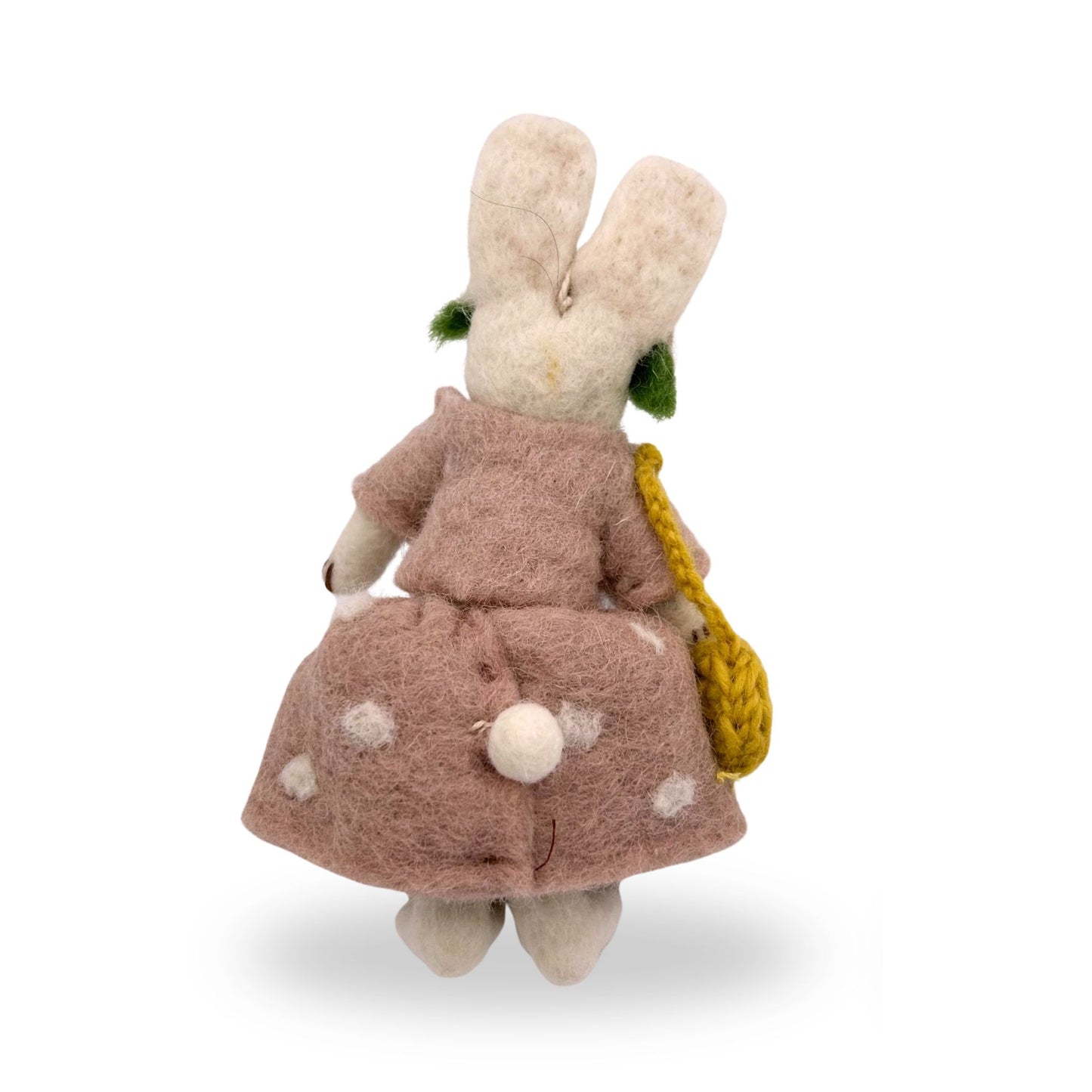 Girl Bunny with Easter Dress and Flower Headband