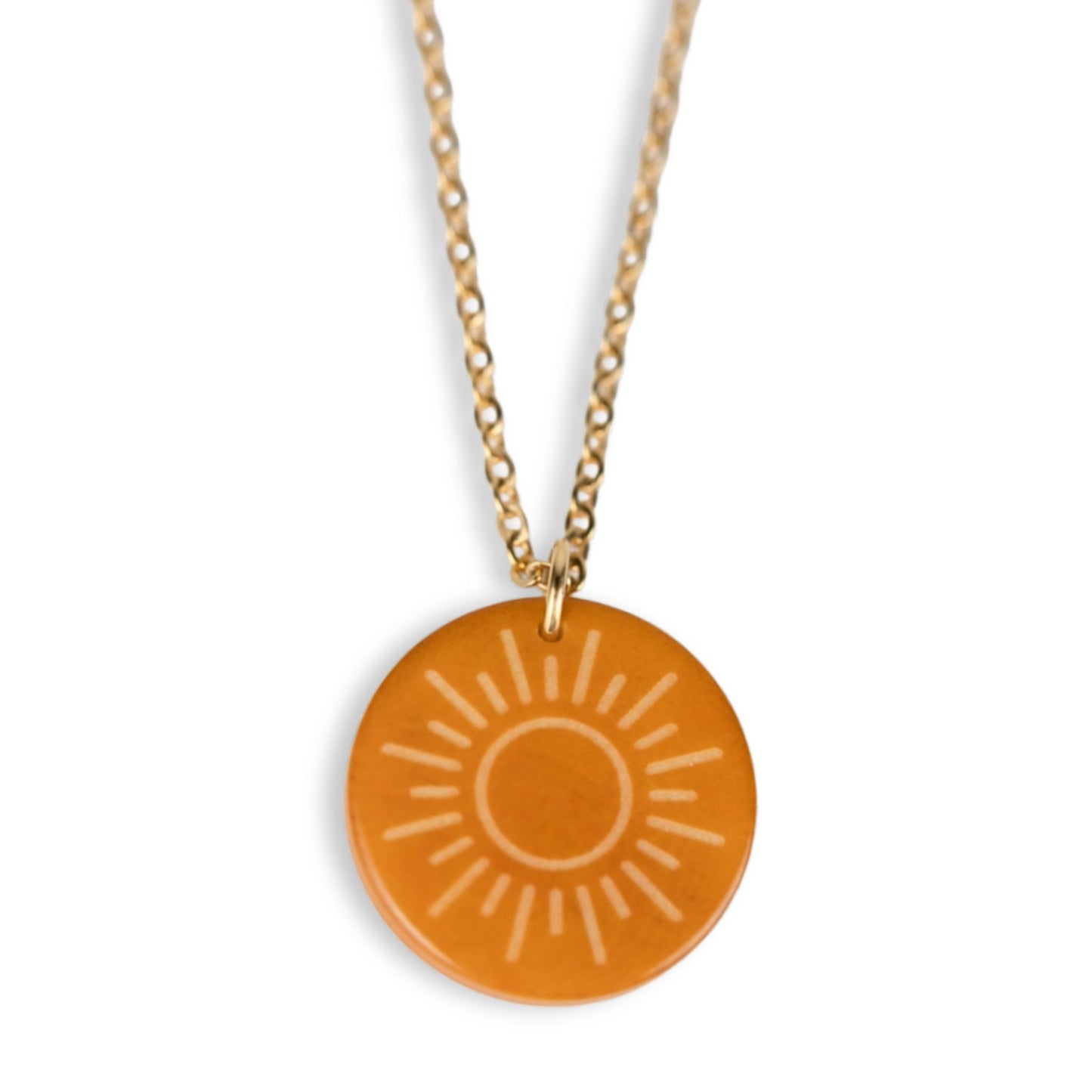 Gold Ray of Sunshine Necklace