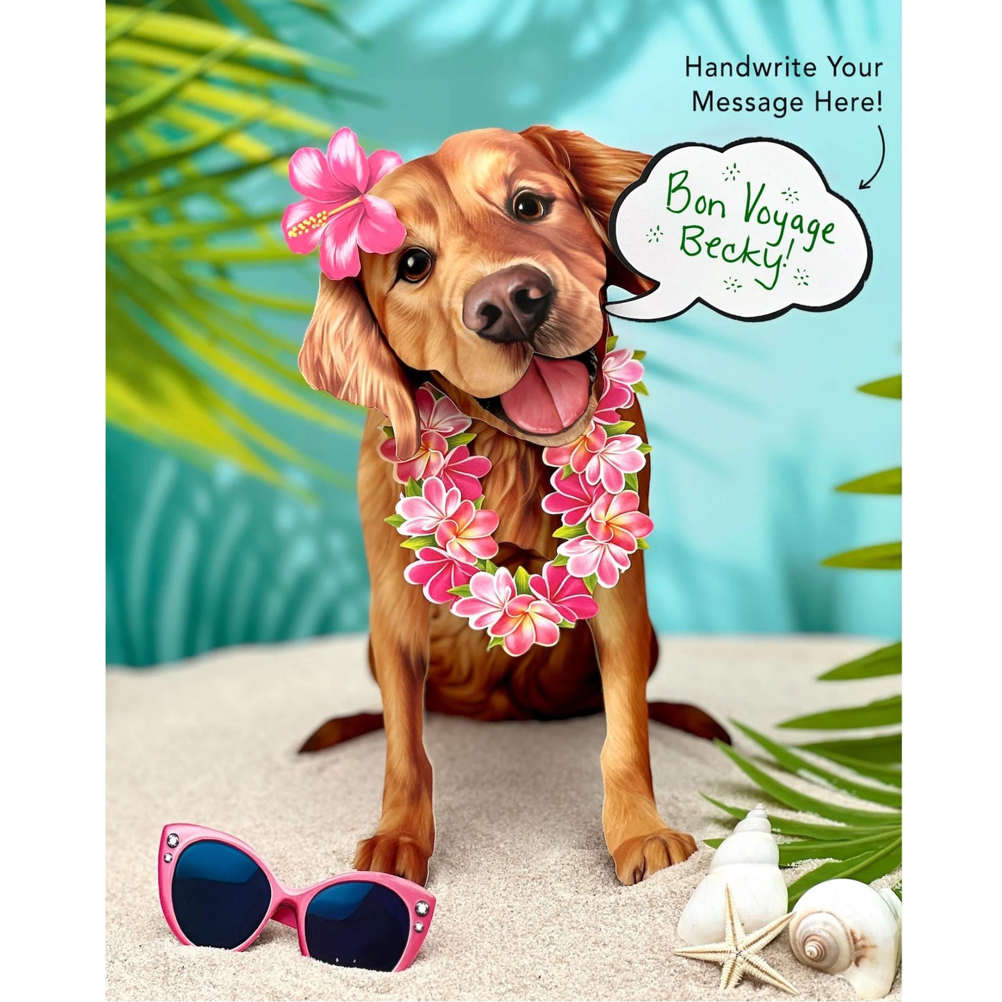 Golden Retriever - Pop up greeting card