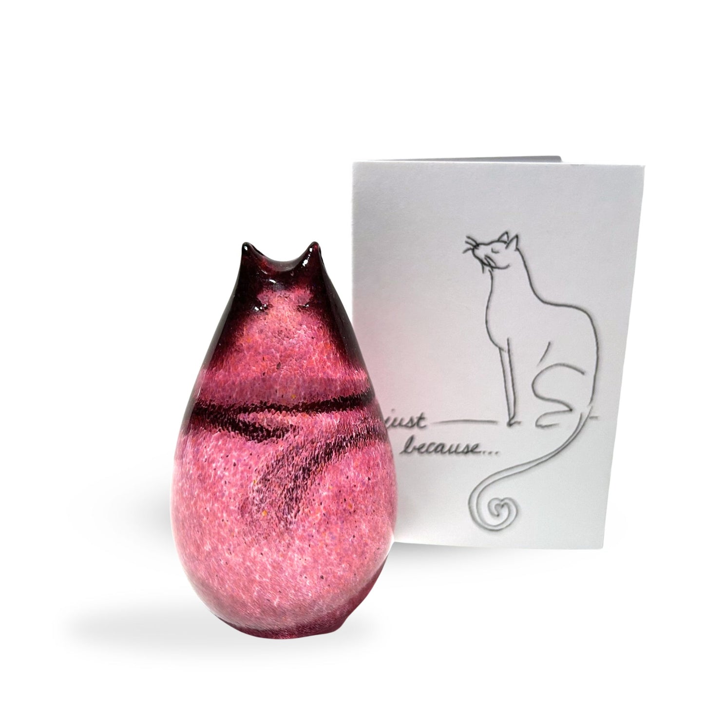Love Cat - Orchid Glass Gift