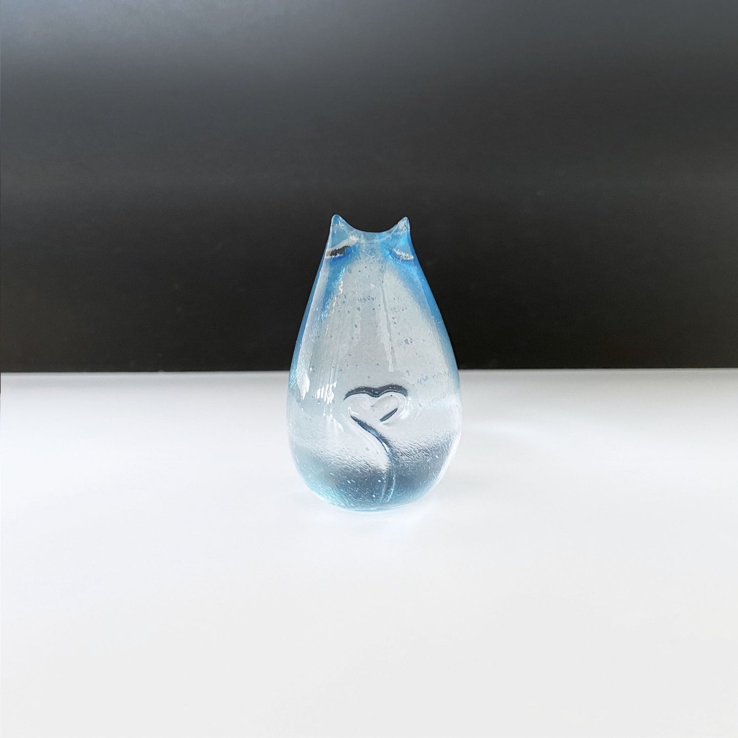 Love Cat Moonlight Glass paperweight decoration