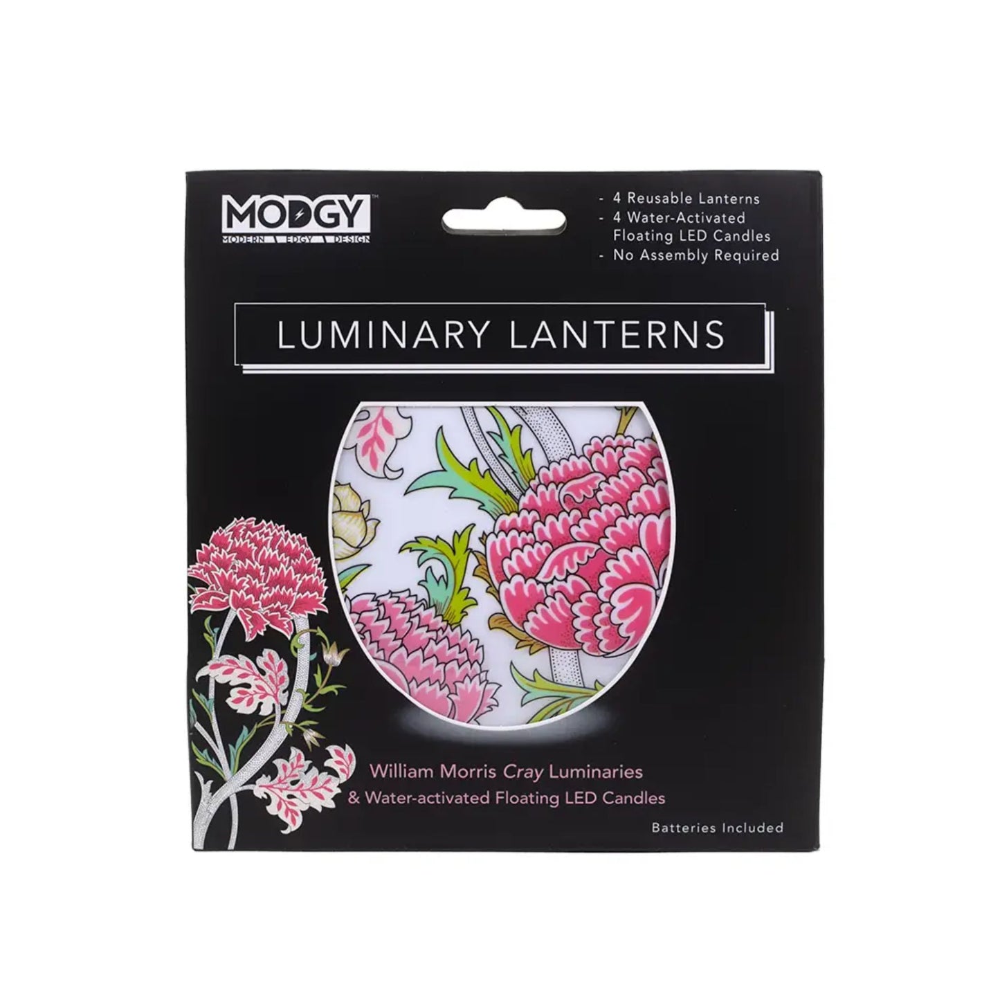 Luminary - William Morris Cray Pink Floral Vase