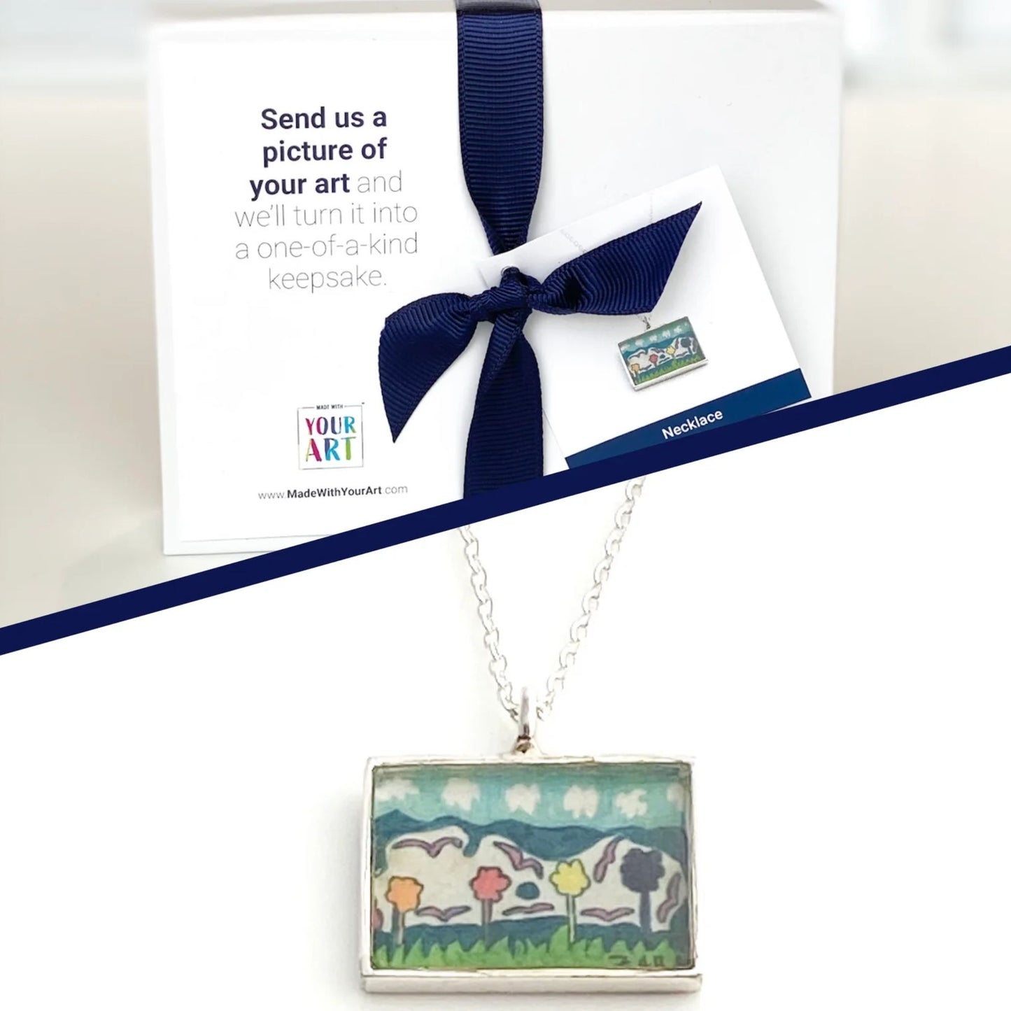 Made with your art Custom Keepsake Necklace