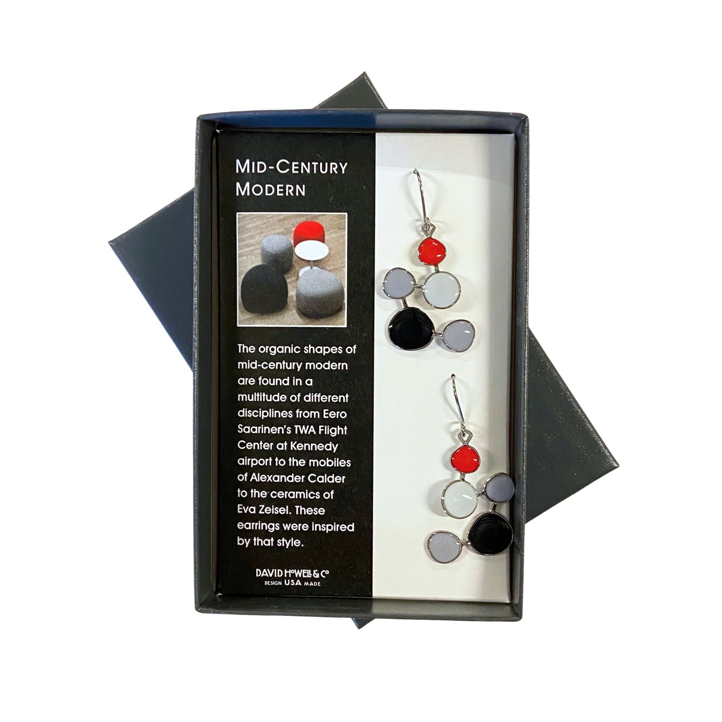 Mid Century Drop Style Earring