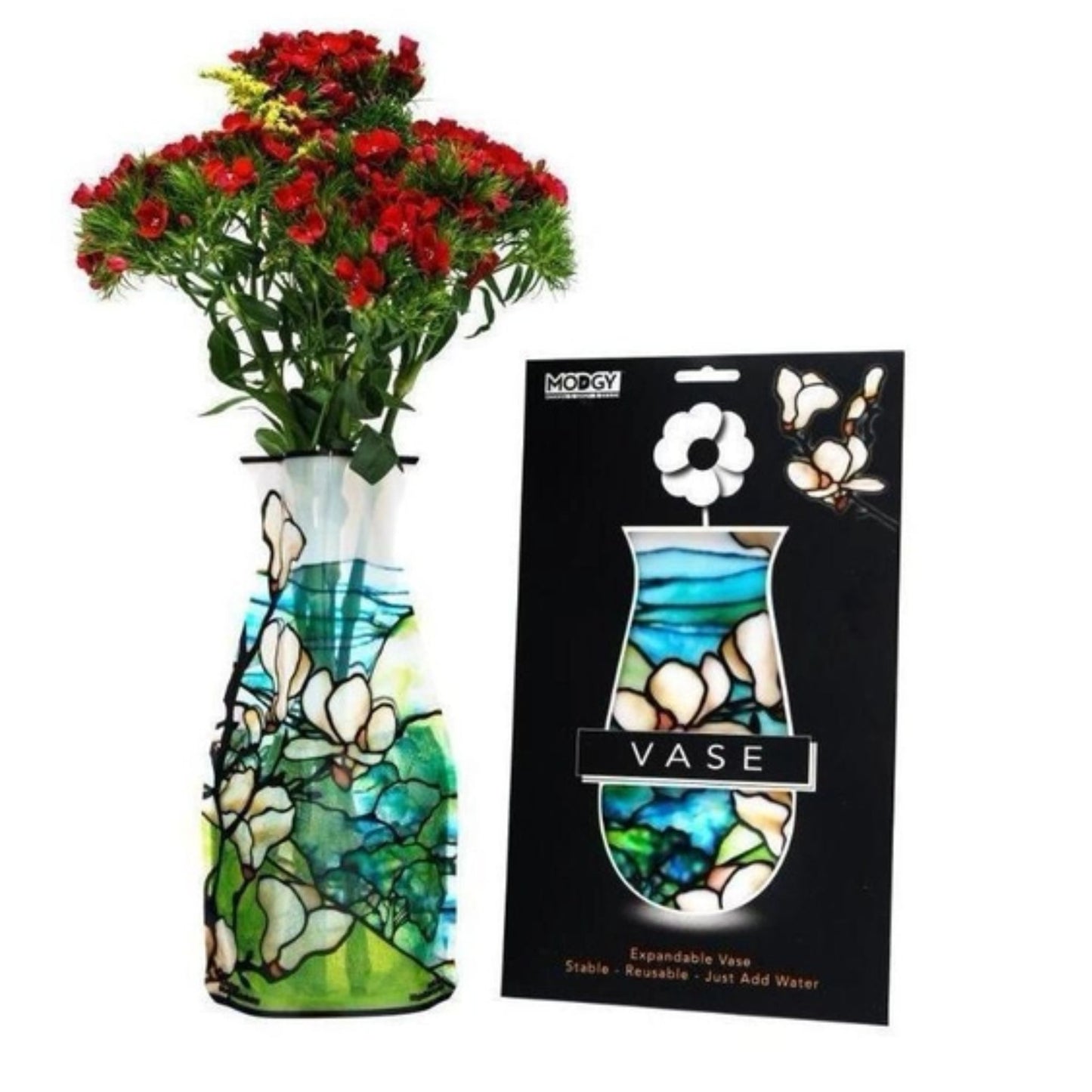 Expandable Vase - Louis C. Tiffany Magnolia Landscape