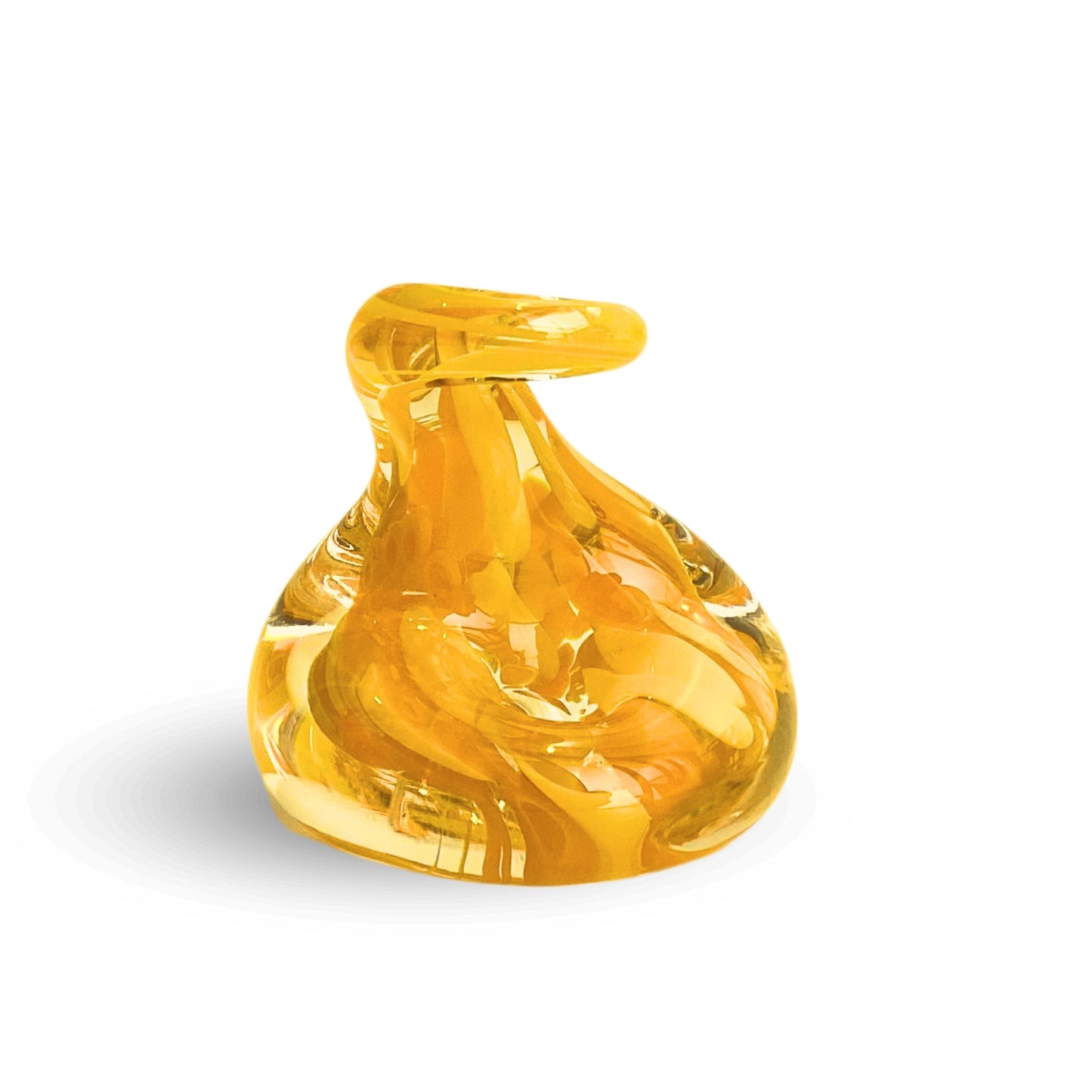 Orange Weston Glass Pen Holder