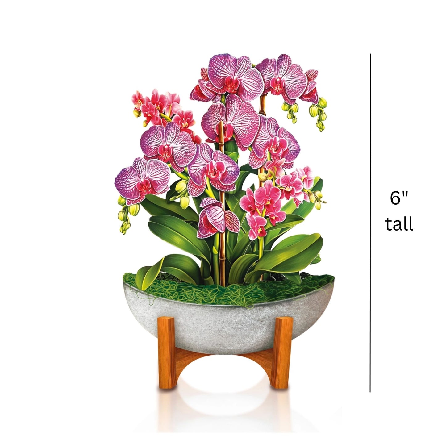 Orchid Oasis Paper Bouquet Card