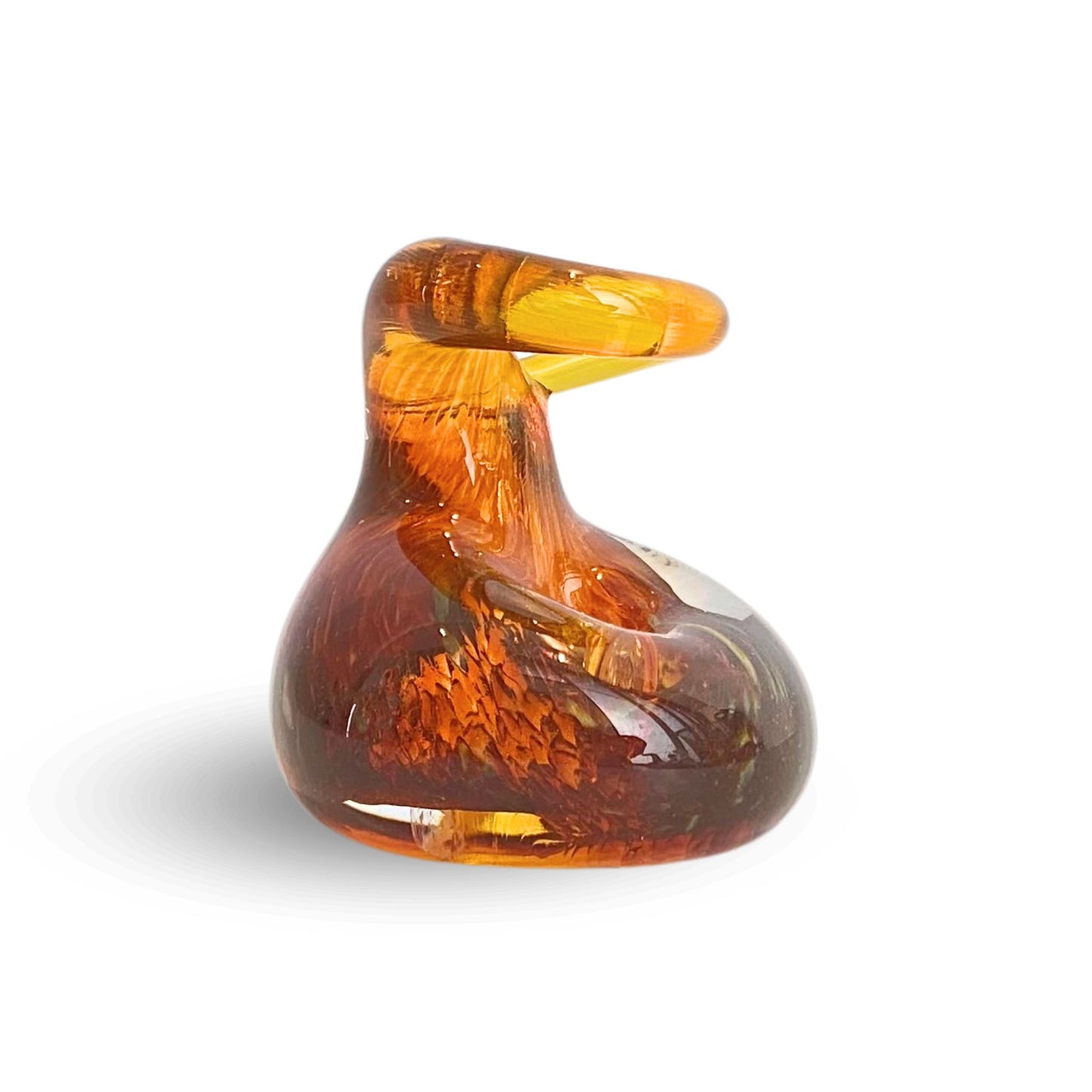 Pen Holder Amber Weston Glass