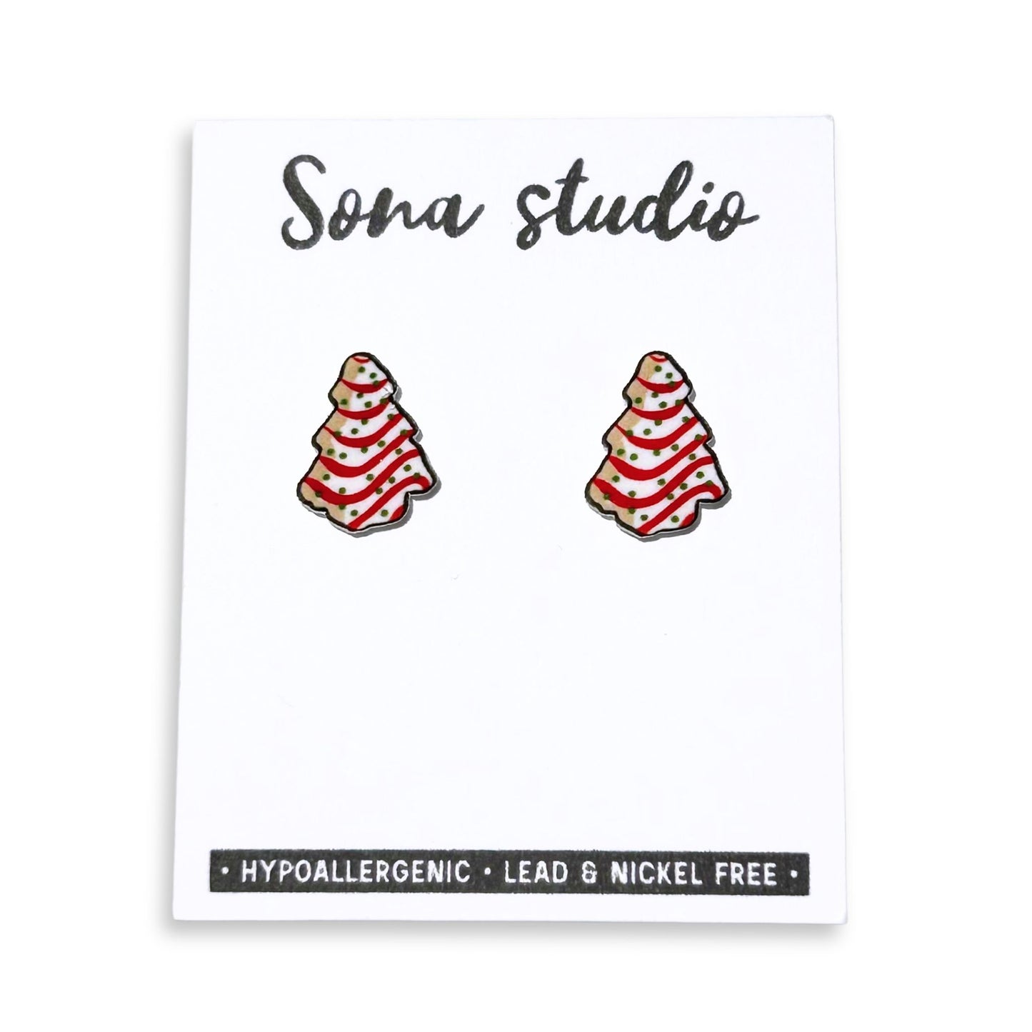 Snack Cake Holiday Earrings