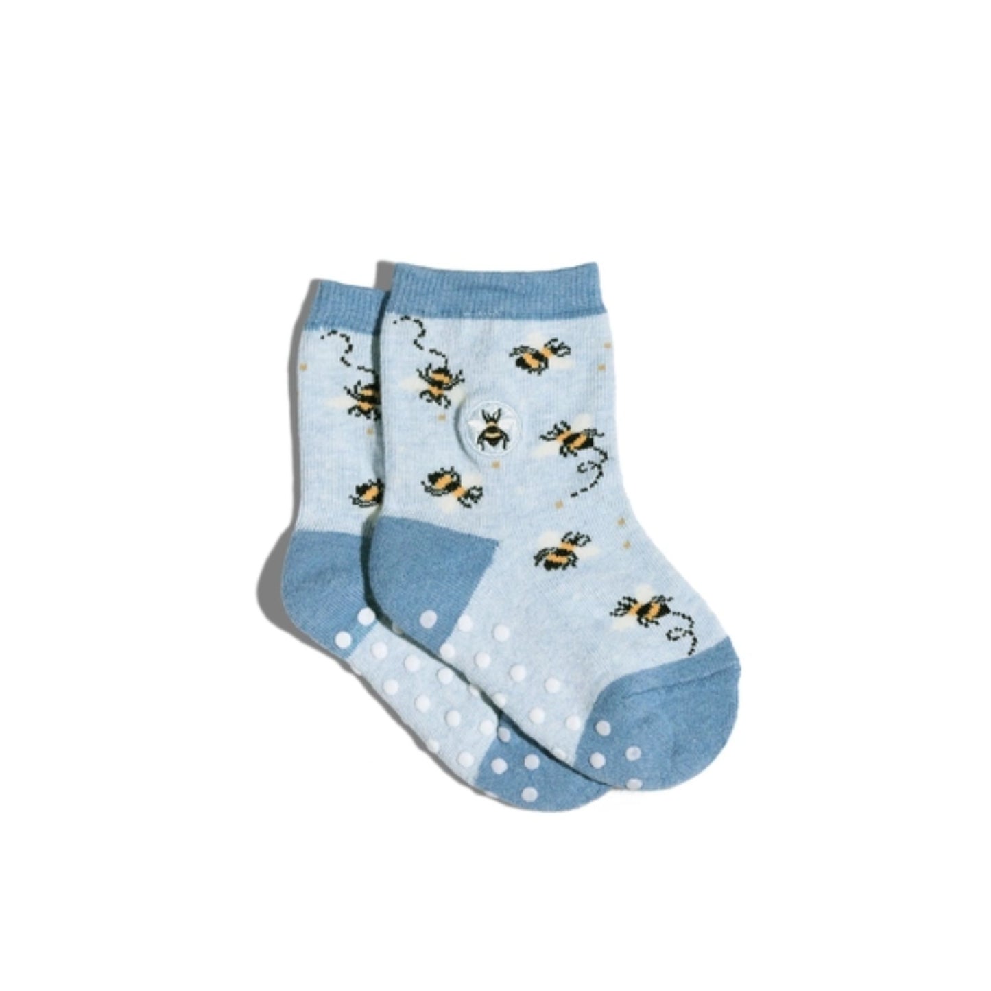 Socks that protect bees - toddler size conscious step
