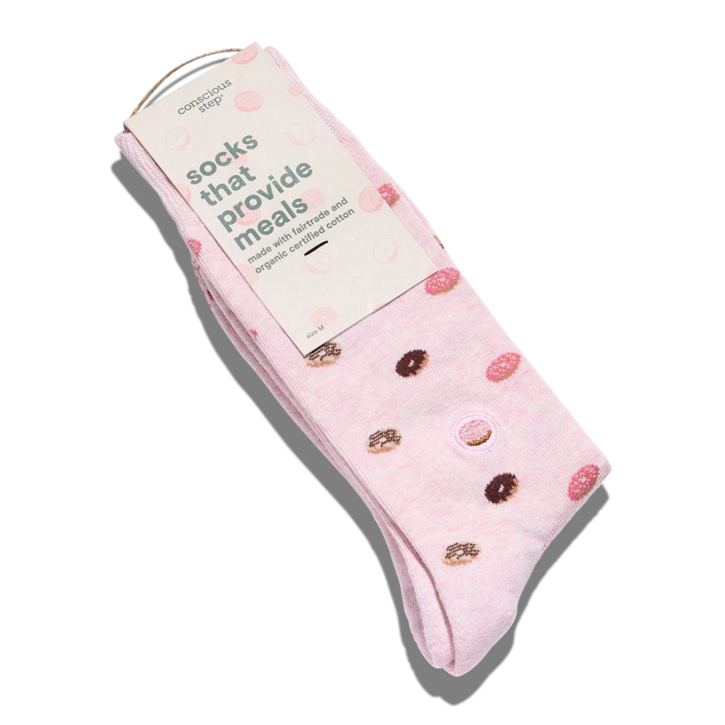 Socks that Provide Meals - Pink Donuts