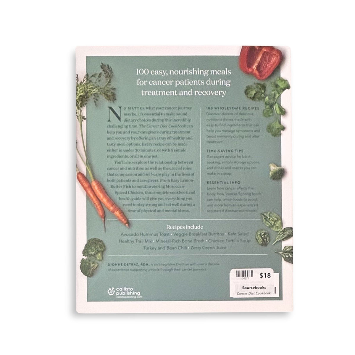 The Cancer Diet Cookbook - Dionne Detraz