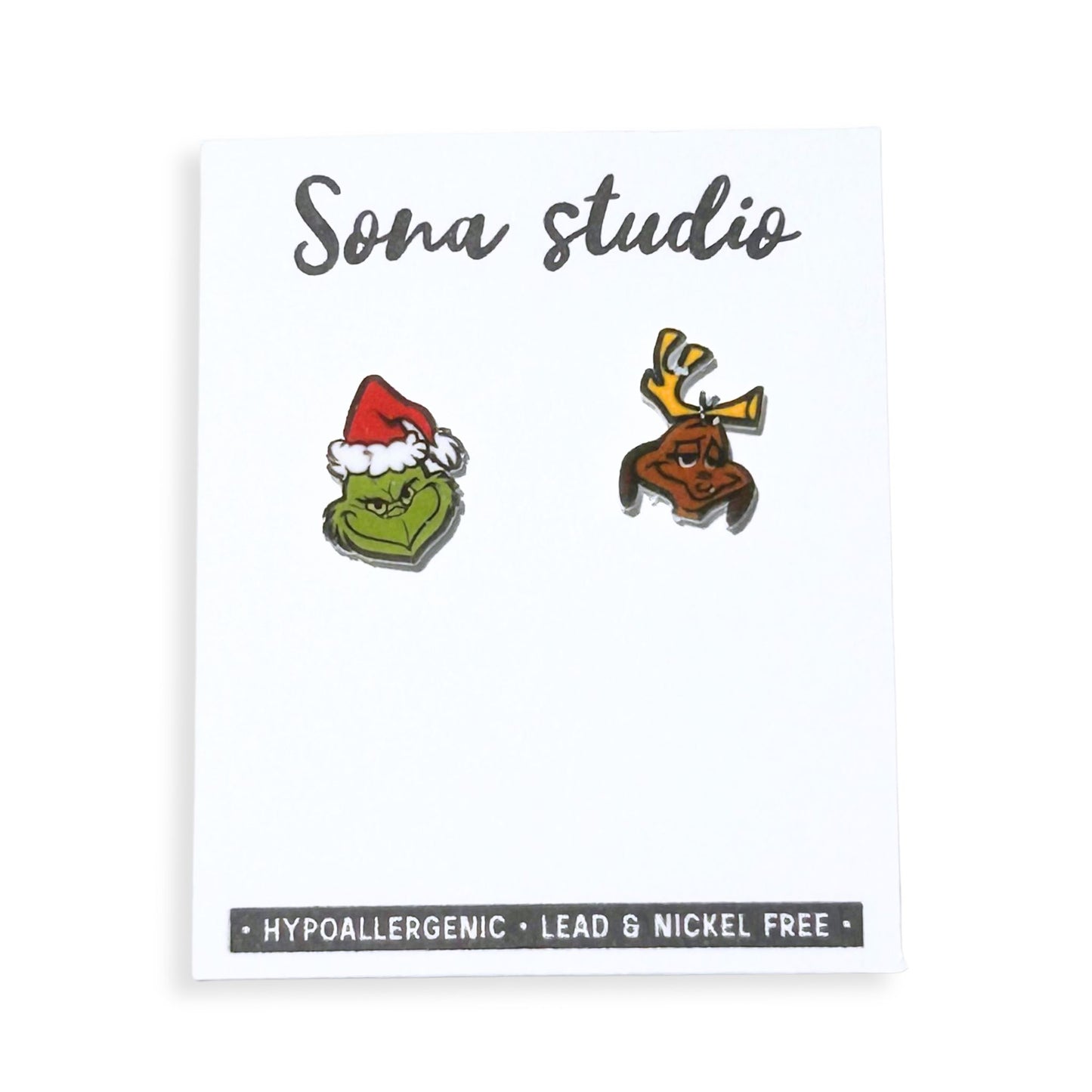 The Grinch and Max Holiday Earrings