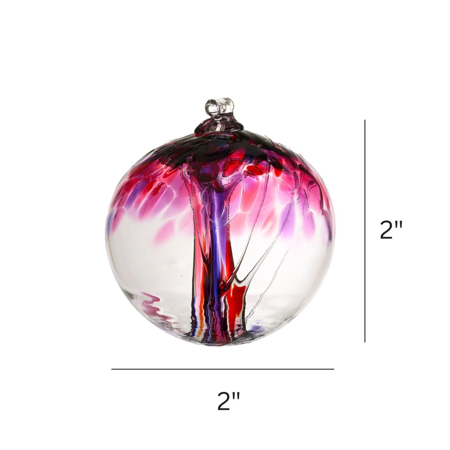 Tree of Love 2 inch Handblown Glass Ornament