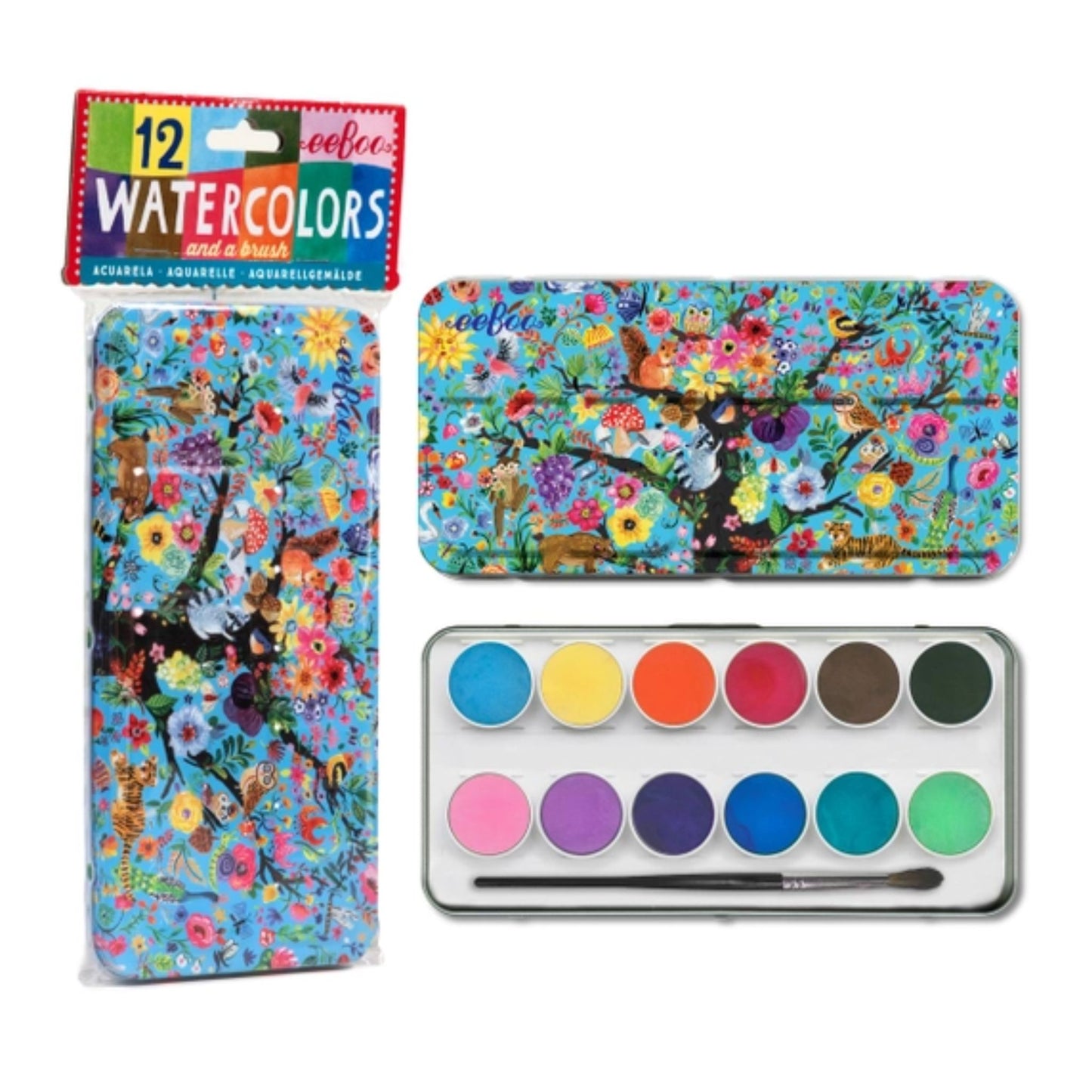 Tree of life water color paint set eeboo Gift for kids