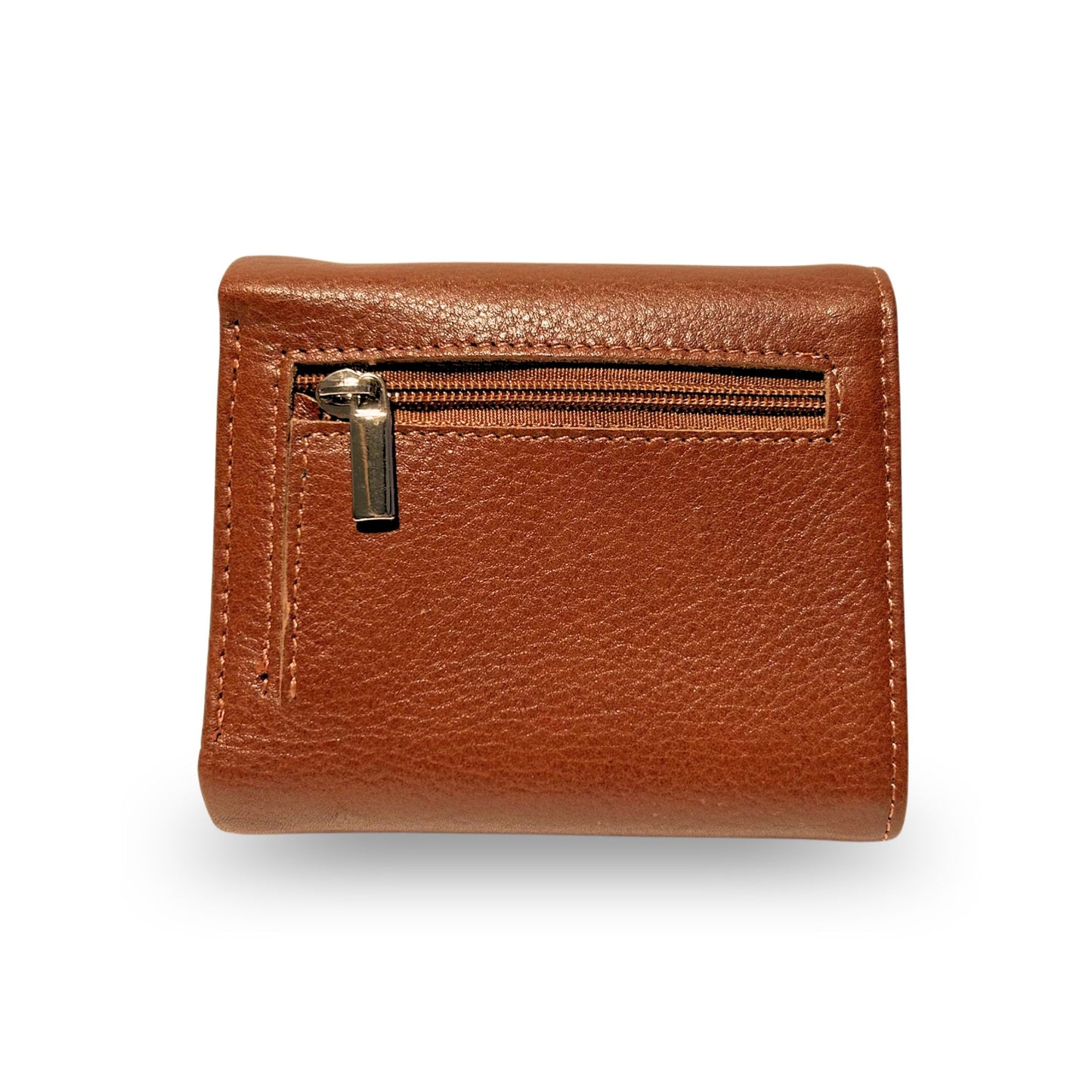 Trifold Wallet Rustic Brown Genuine Leather