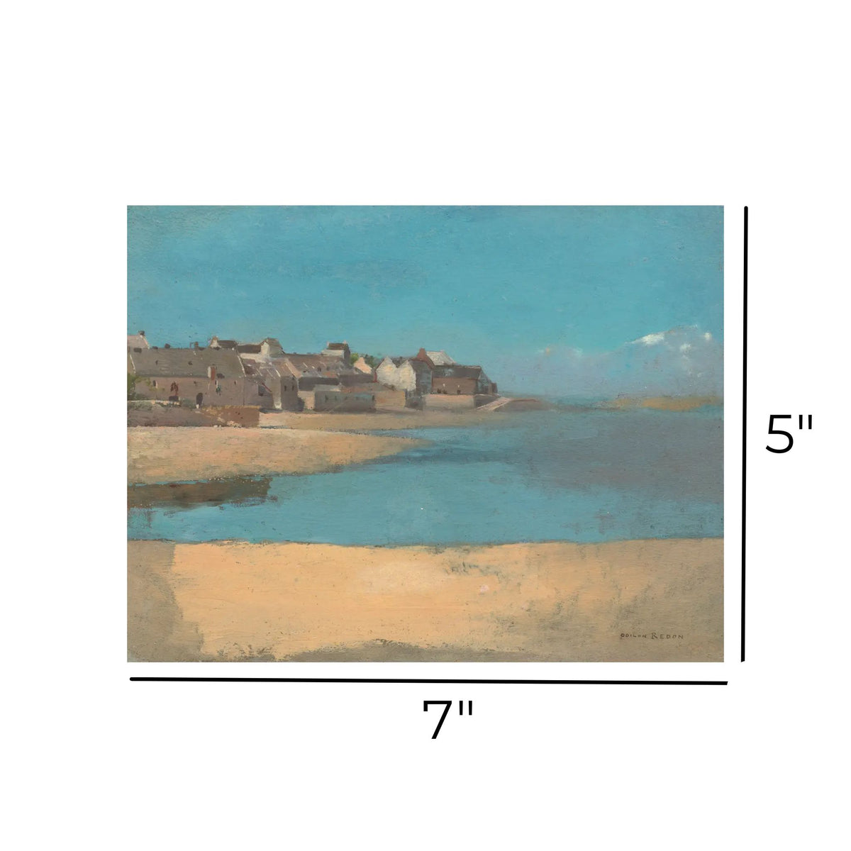 Village by the Sea in Brittany 1880 By Odilon Redon