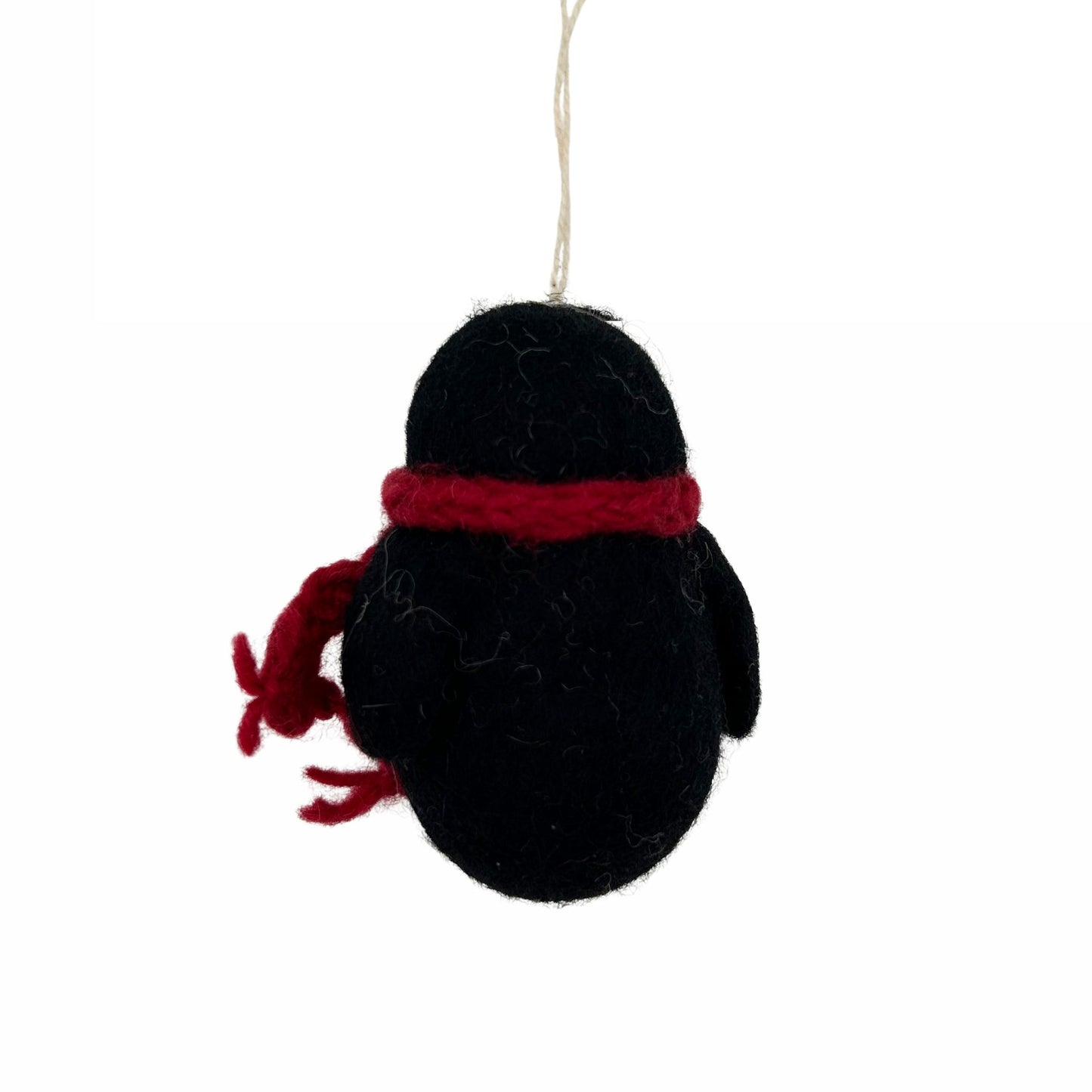 Wool Felted Penguin Ornament