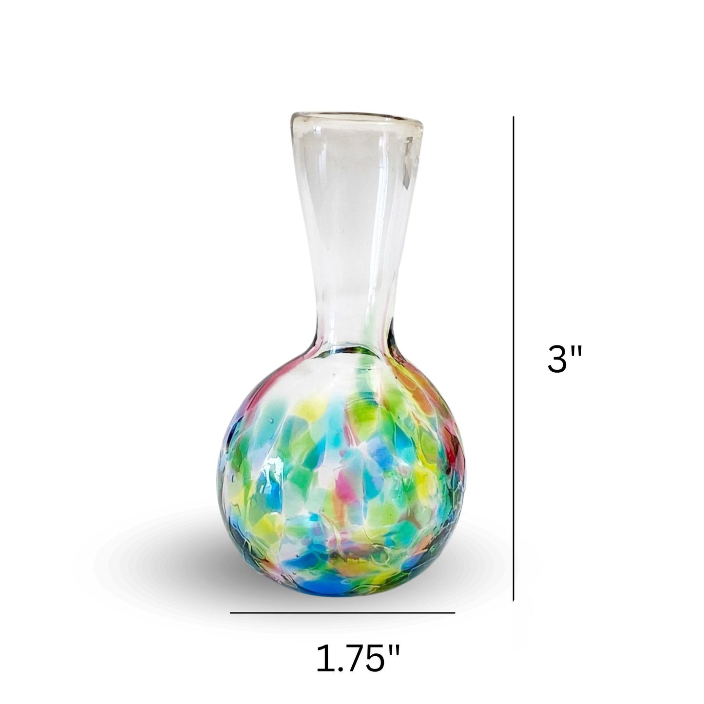 mom's little glass vase tinkerbell measurements