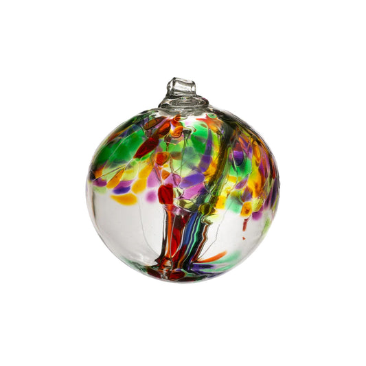 Tree of Life 2 inch handblown glass ornament
