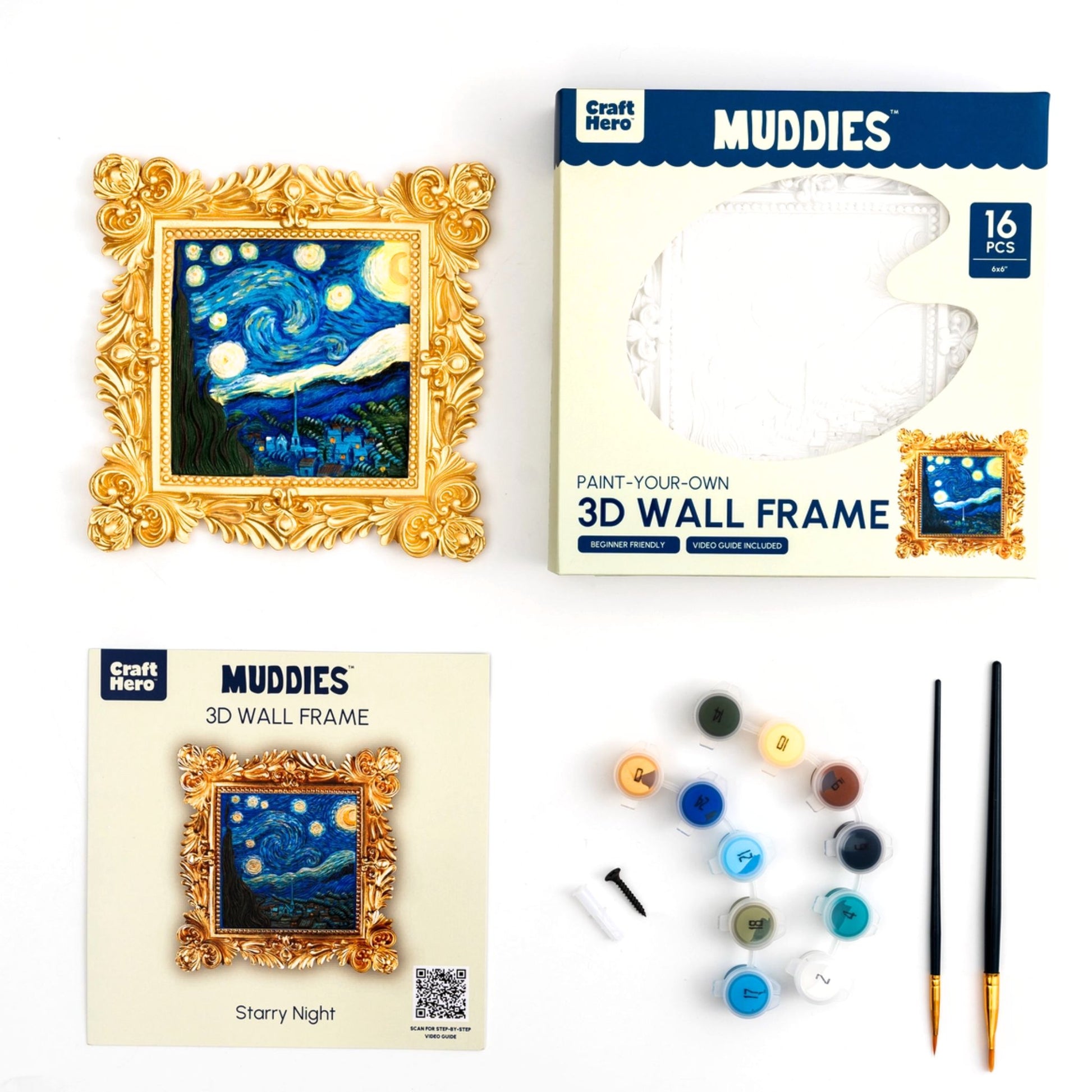3D Painting Activity Set Starry Night