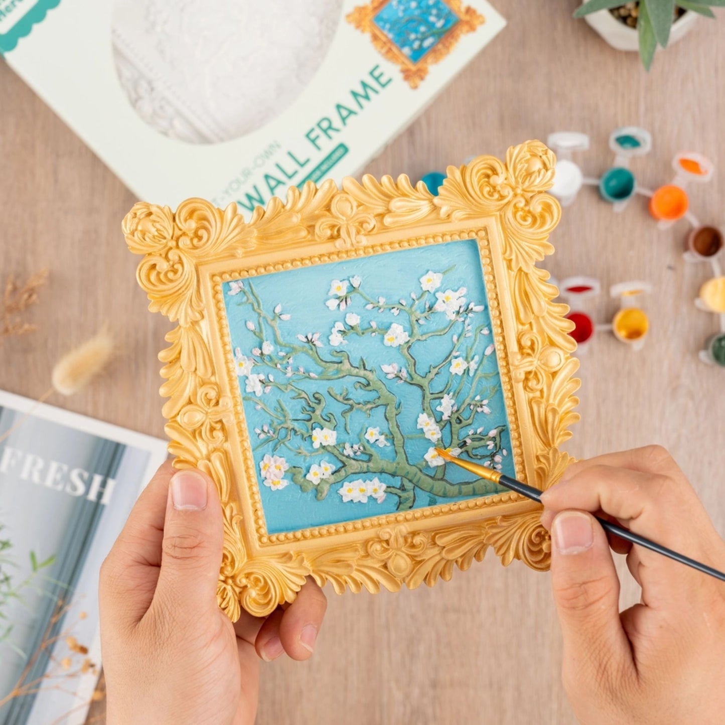 3 Dimensional Almond Blossom Painting Activity