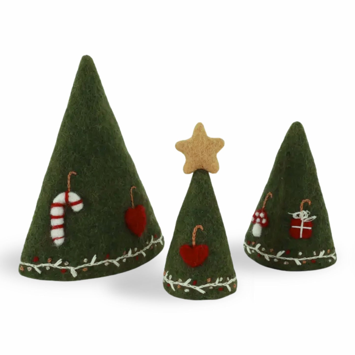 3 in 1 felted Christmas Tree Holiday Decoration