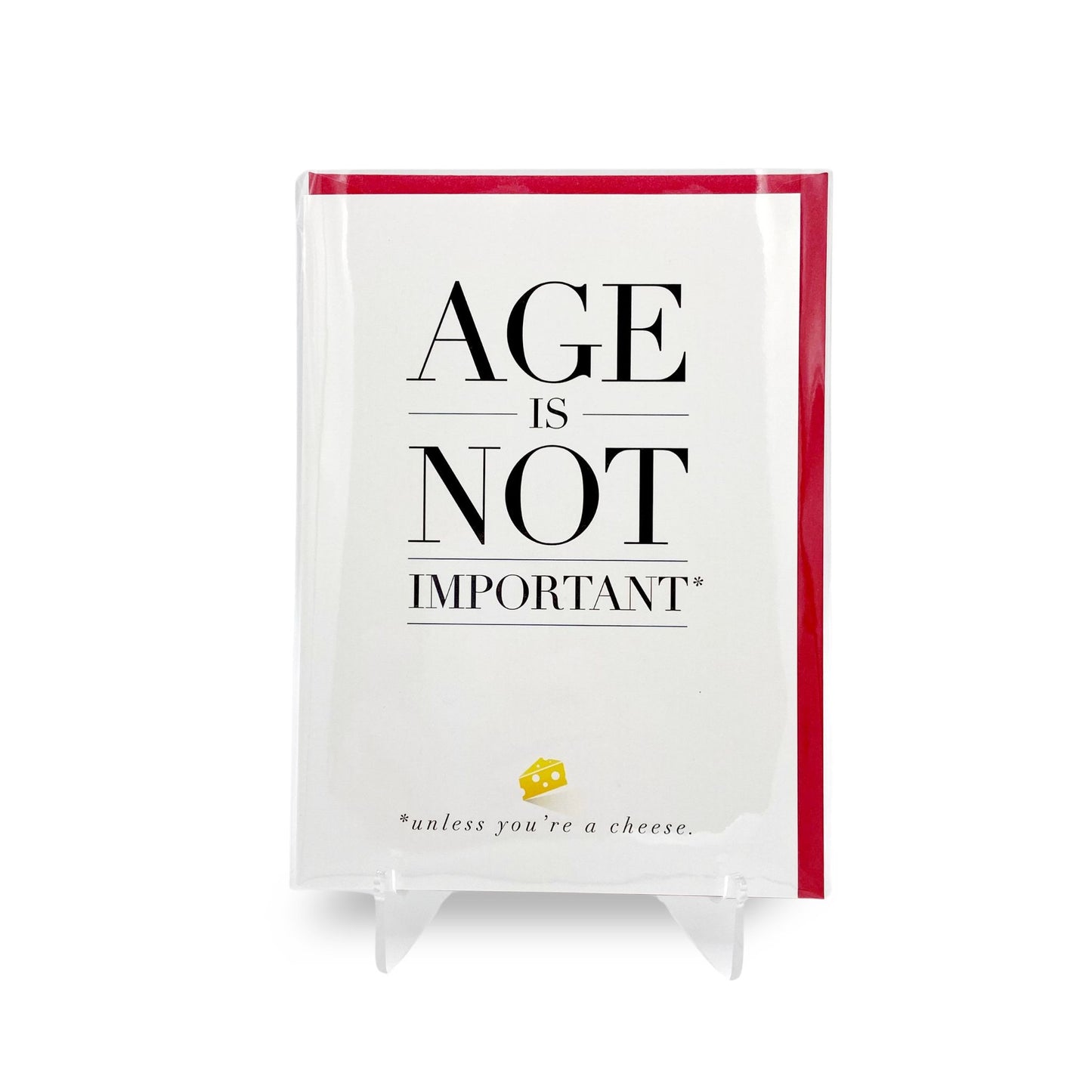 Age is Not important card