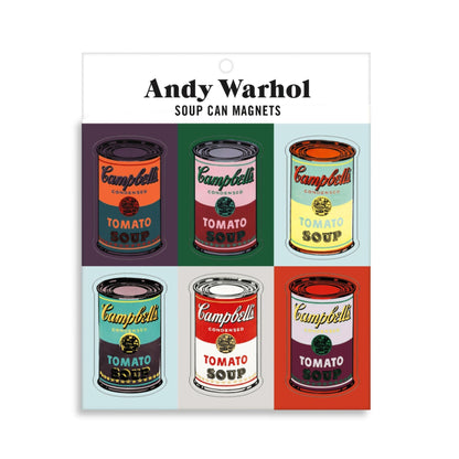 Andy Warhol Soup Can Magnets set of six
