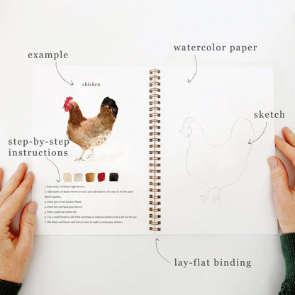 Animal Water Color Work Book