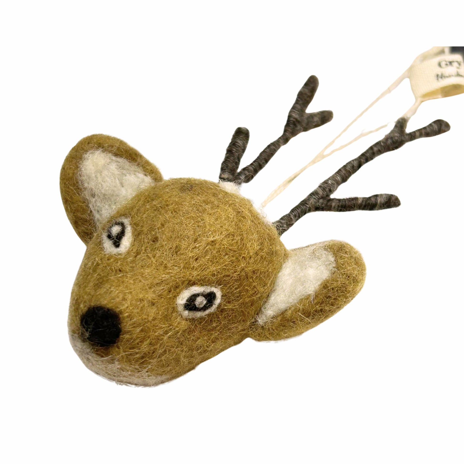 Bambi -  Brown Deer Felted Christmas Ornament
