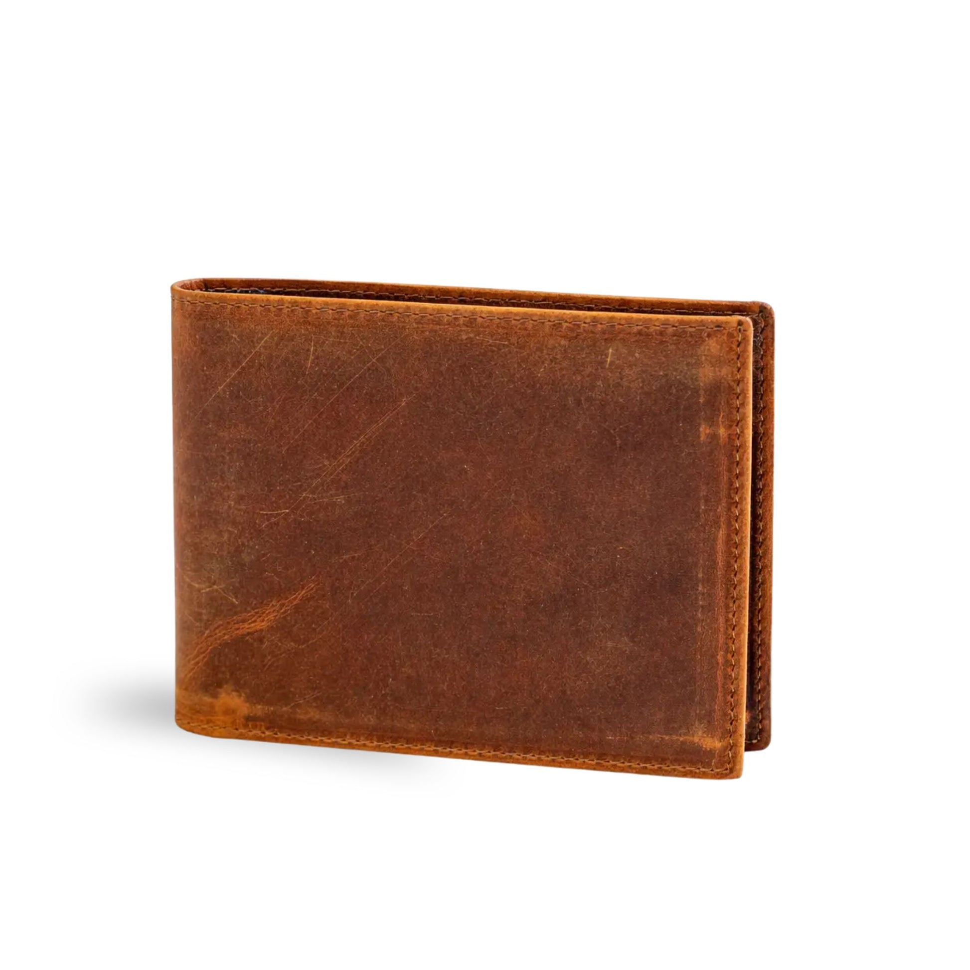 Bifold Leather Wallet - Dark Brown
