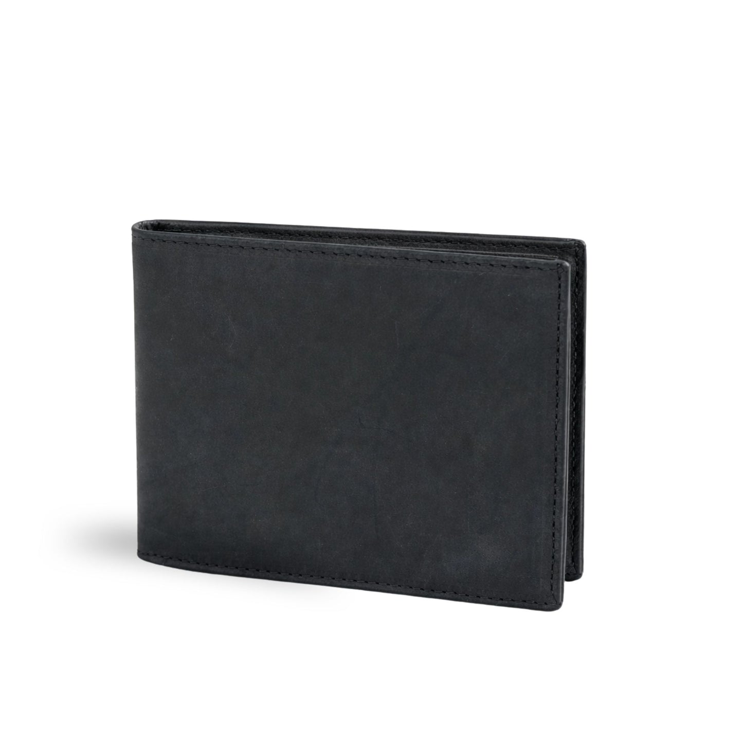 Bifold Leather Wallet - Black